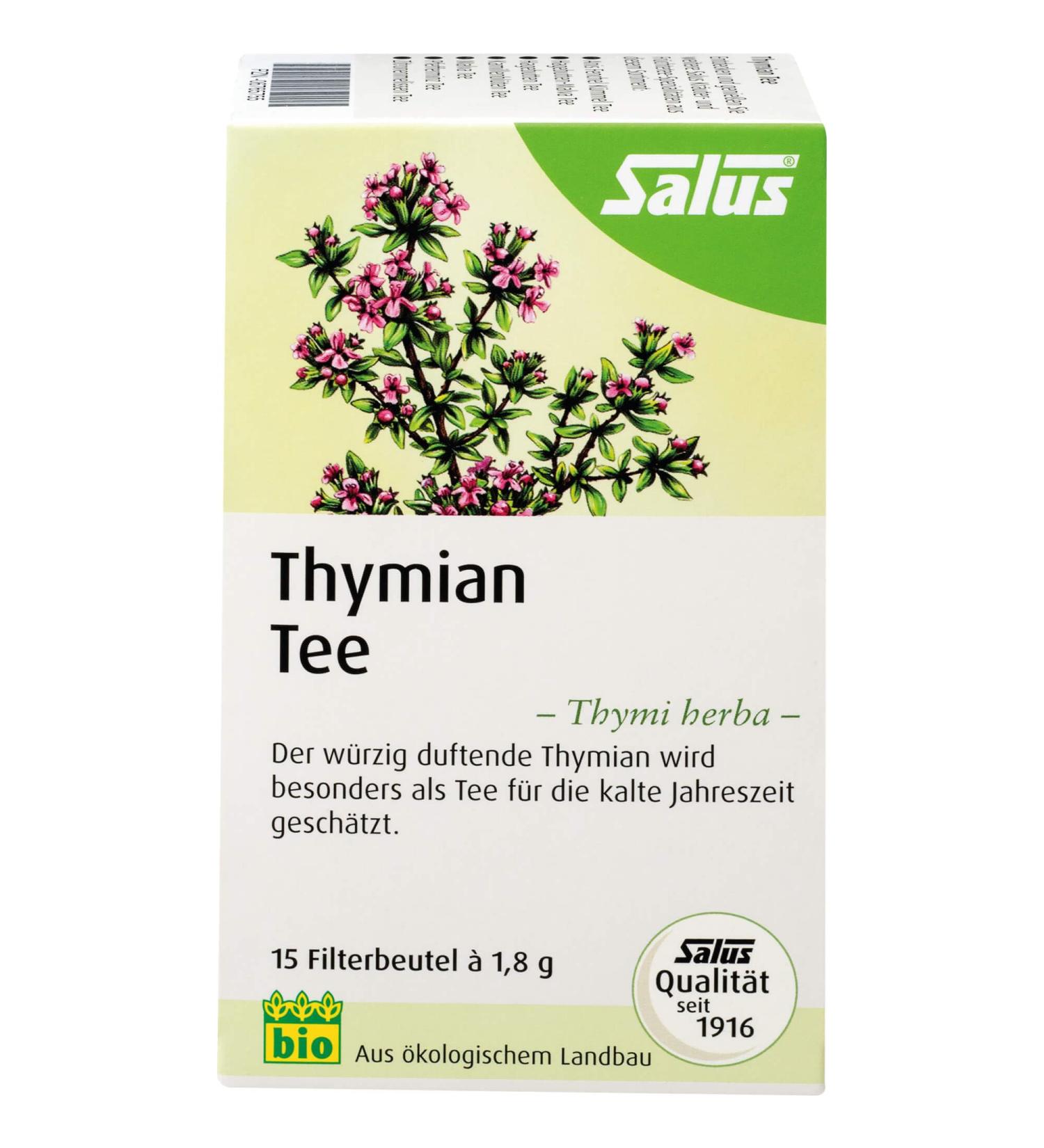  Salus Thymian Thymi Herba Bio Salus Herbal Tea Pack of 15 - Buy Online on GoSupps.com