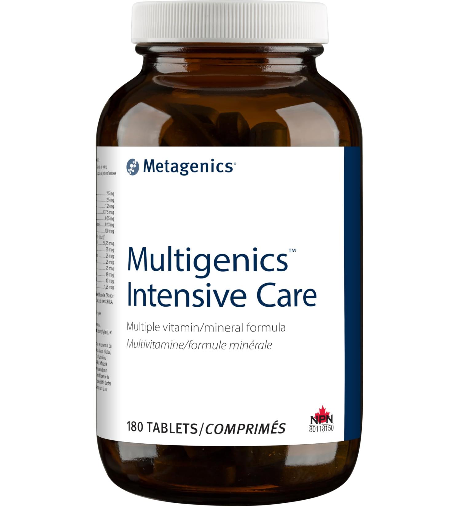 Multigenics Intensive Care - Multivitamin & Multimineral Formula - 180 Tablets - Buy Online on GoSupps.com