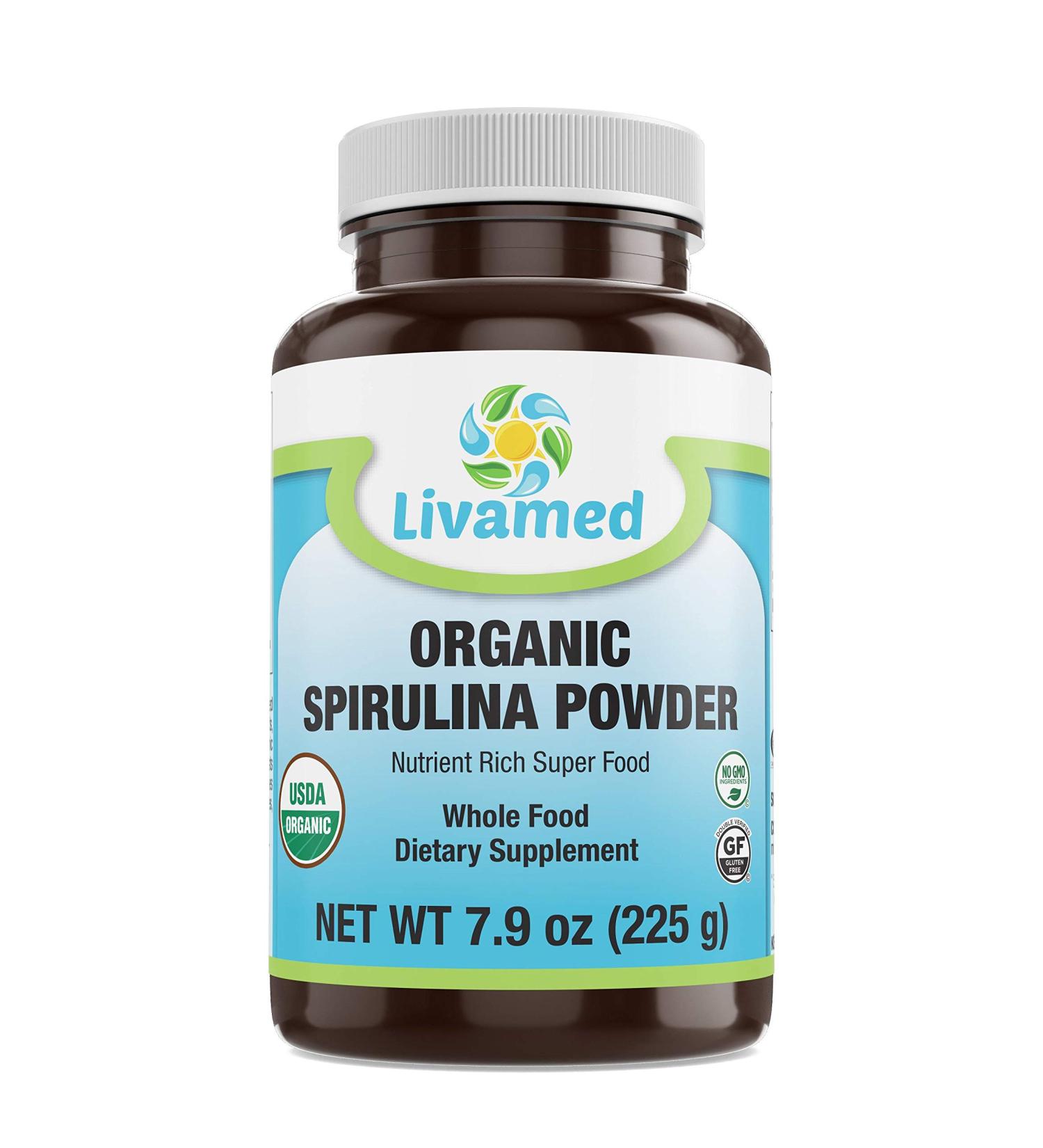Livamed - Organic Spirulina Powder 7.9 oz Count - Buy Online on GoSupps.com