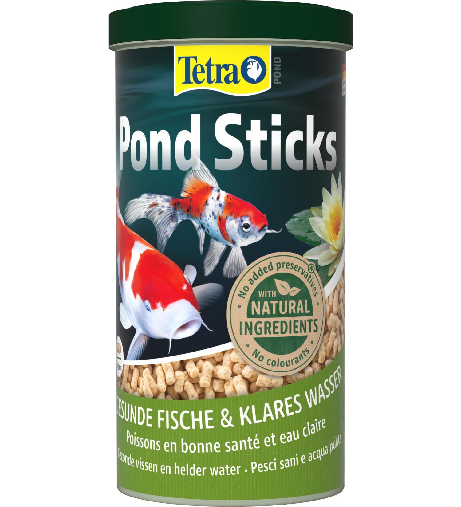 Tetra Pond Sticks - Premium Fish Food for Healthy Pond Fish & Clear Water | 1L Can - Buy Online on GoSupps.com