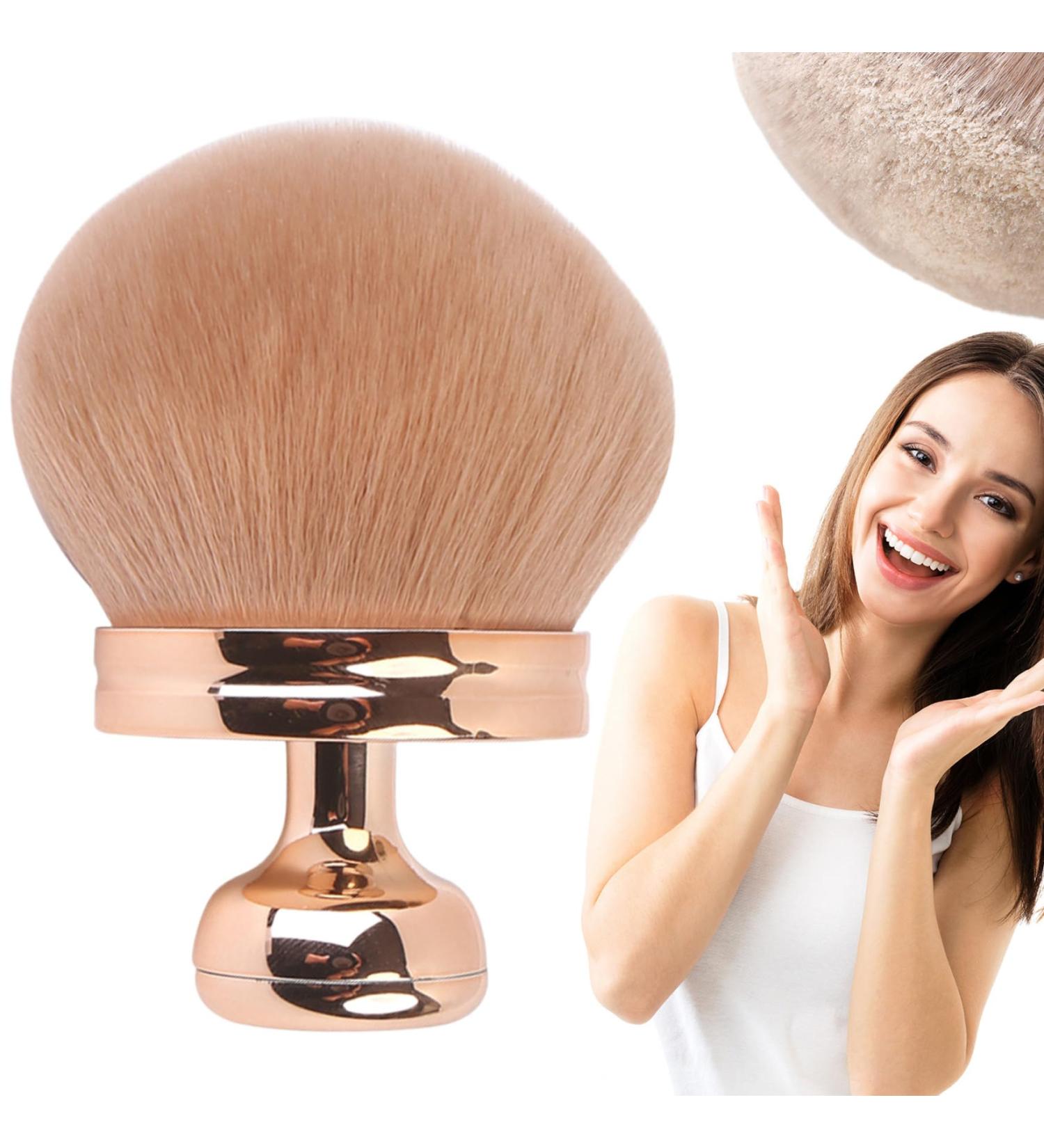 Self Tanner Brush Oval Self Tanning Brush 2.8" Dia. Large Body Brush Makeup Soft Reusable Sunscreen Applicator for Makeup Legs Arms Face Body Rose Gold Tanning Brush Rose Red - Buy Online on GoSupps.com
