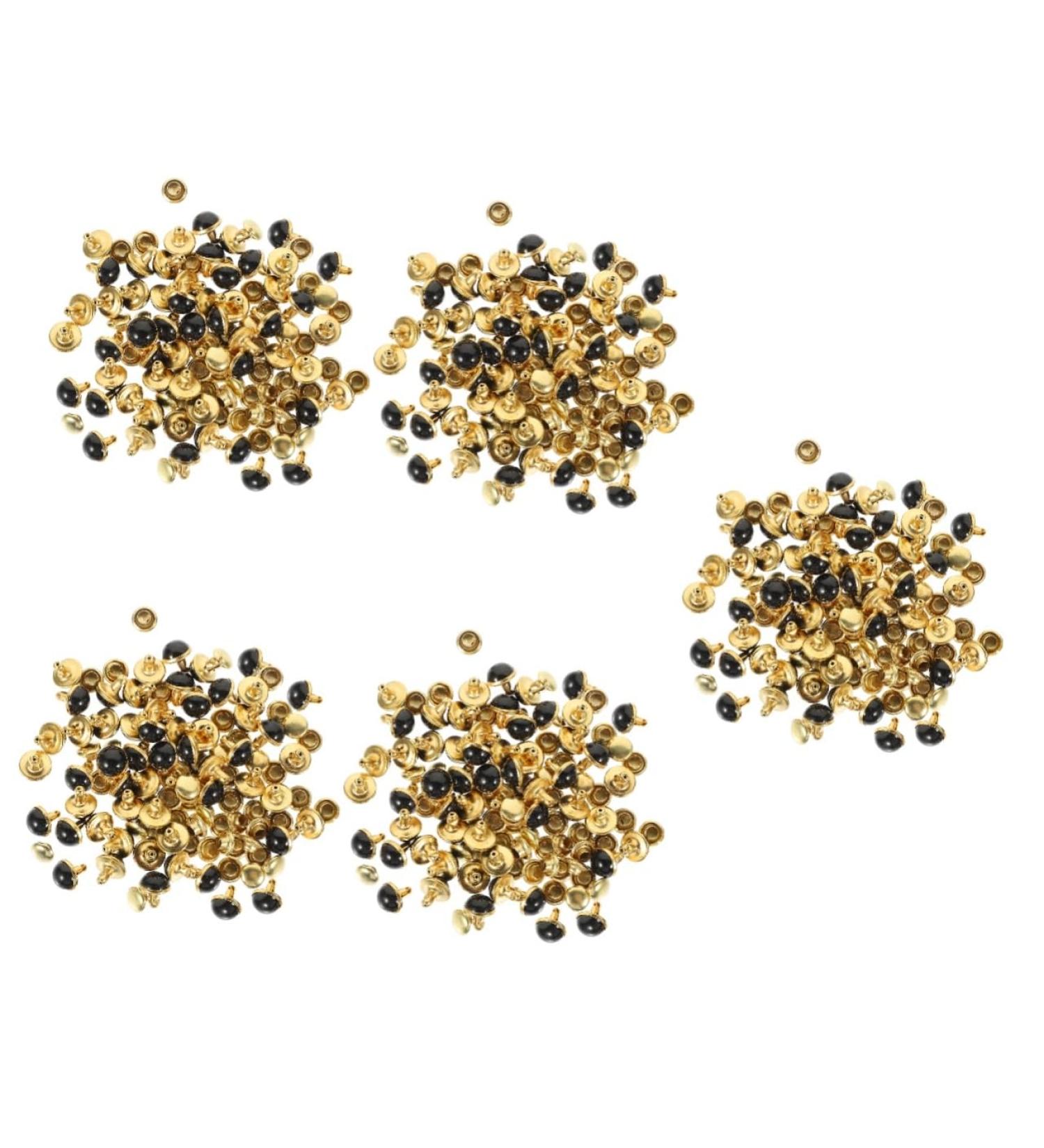 Operitacx 250 pcs Rivets DIY Shoe Craft Accessories for Stud Bag Studs Spikes Kit Crafts Clothing Turquoise 0.9X0.7cmx5pcs Blackx5pcs - Buy Online on GoSupps.com