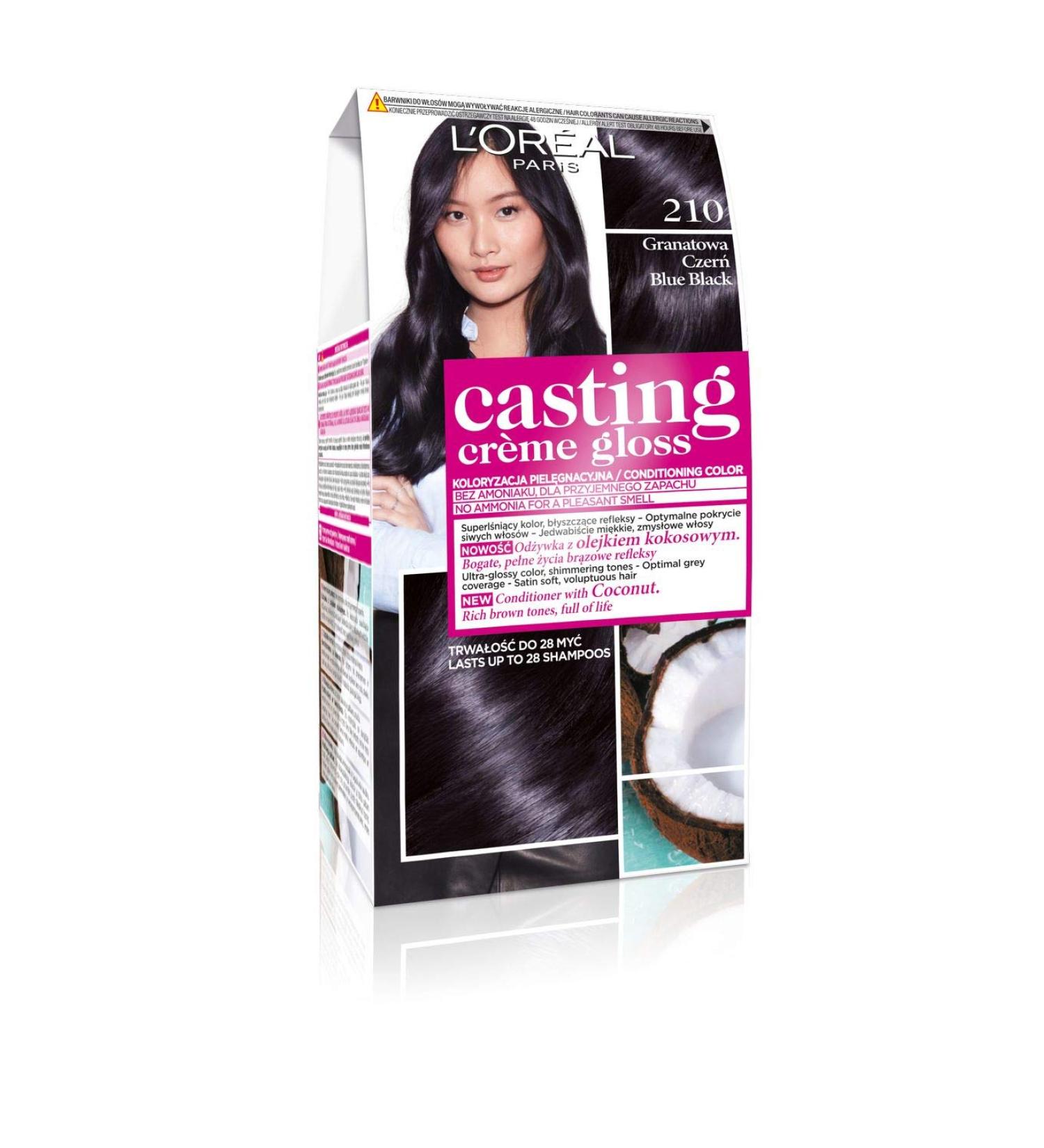 L'Or al Paris Casting Cr me Gloss 210 - Navy Blue Black Hair Color (1g) | International Shipping Available - Buy Online on GoSupps.com