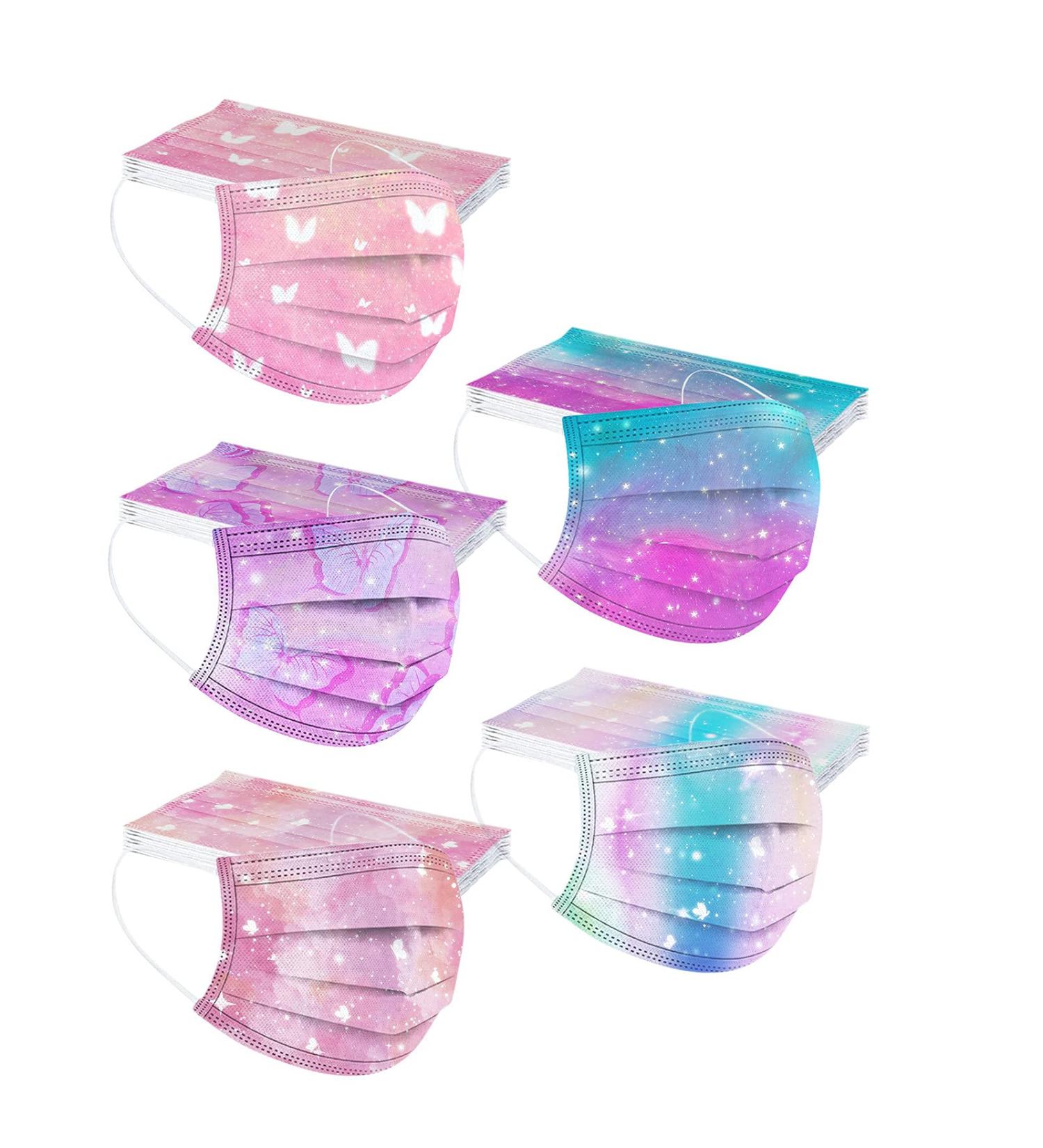 TT-50 Dinosaur Printed Kids Disposable Masks - 3-Layer Dust Protection & Multifunctional Scarf - Buy Online on GoSupps.com