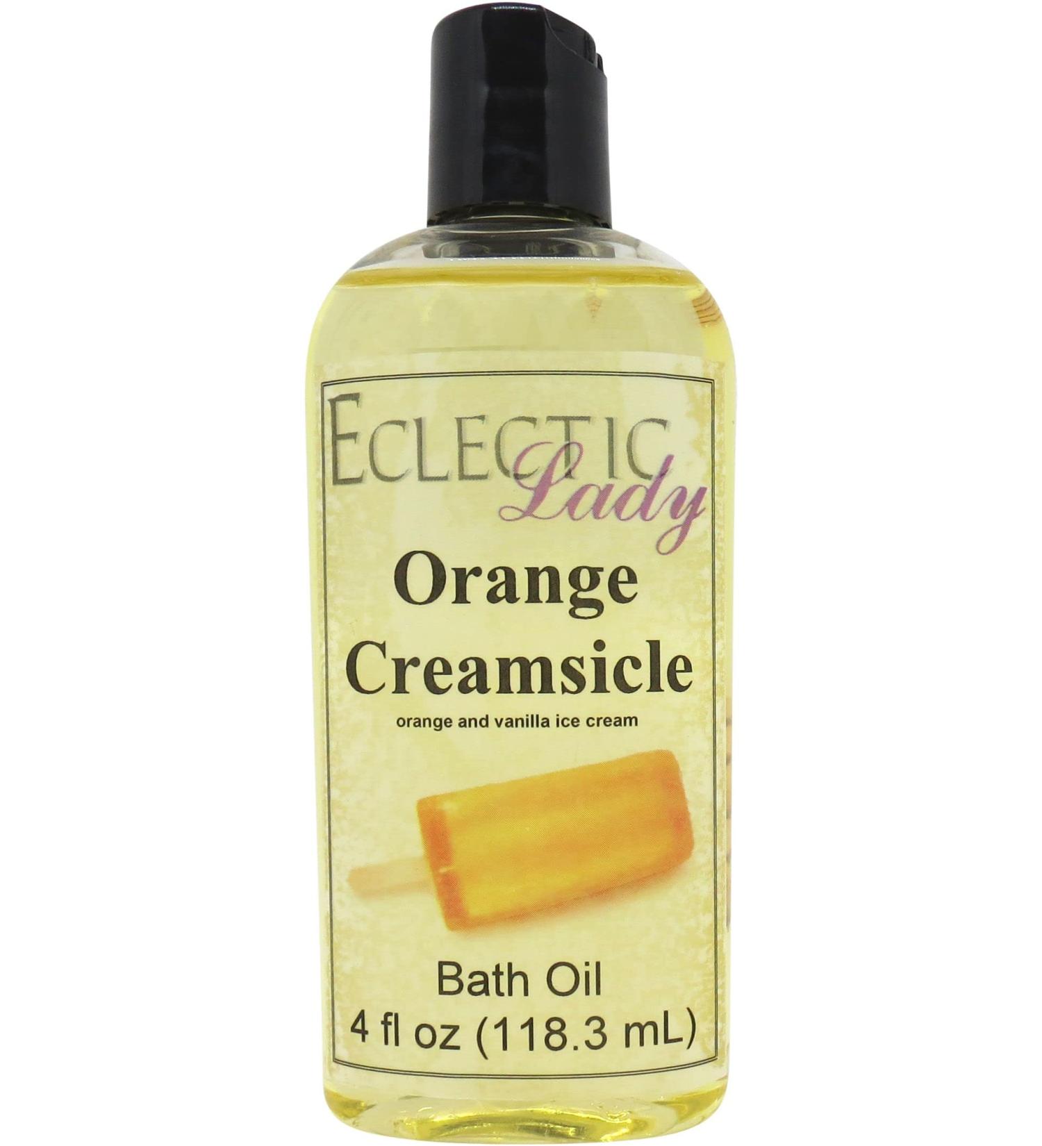Buy Orange Creamsicle Bath Oil - Relaxing Scented Moisturizing Oil for Sensitive Skin | Eclectic Lady 4 oz - Buy Online on GoSupps.com
