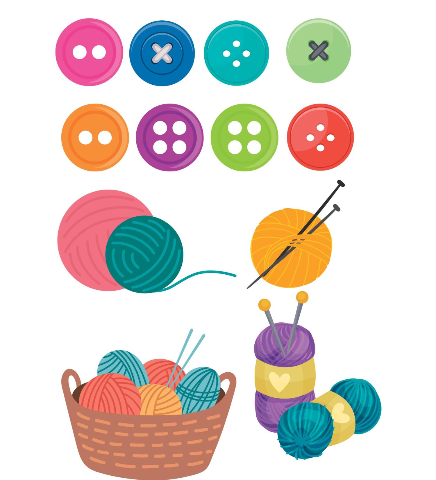 Knitting Cake topper Cake decorations A4 Sheet Wafer/Icing UNCUT (wafer card)