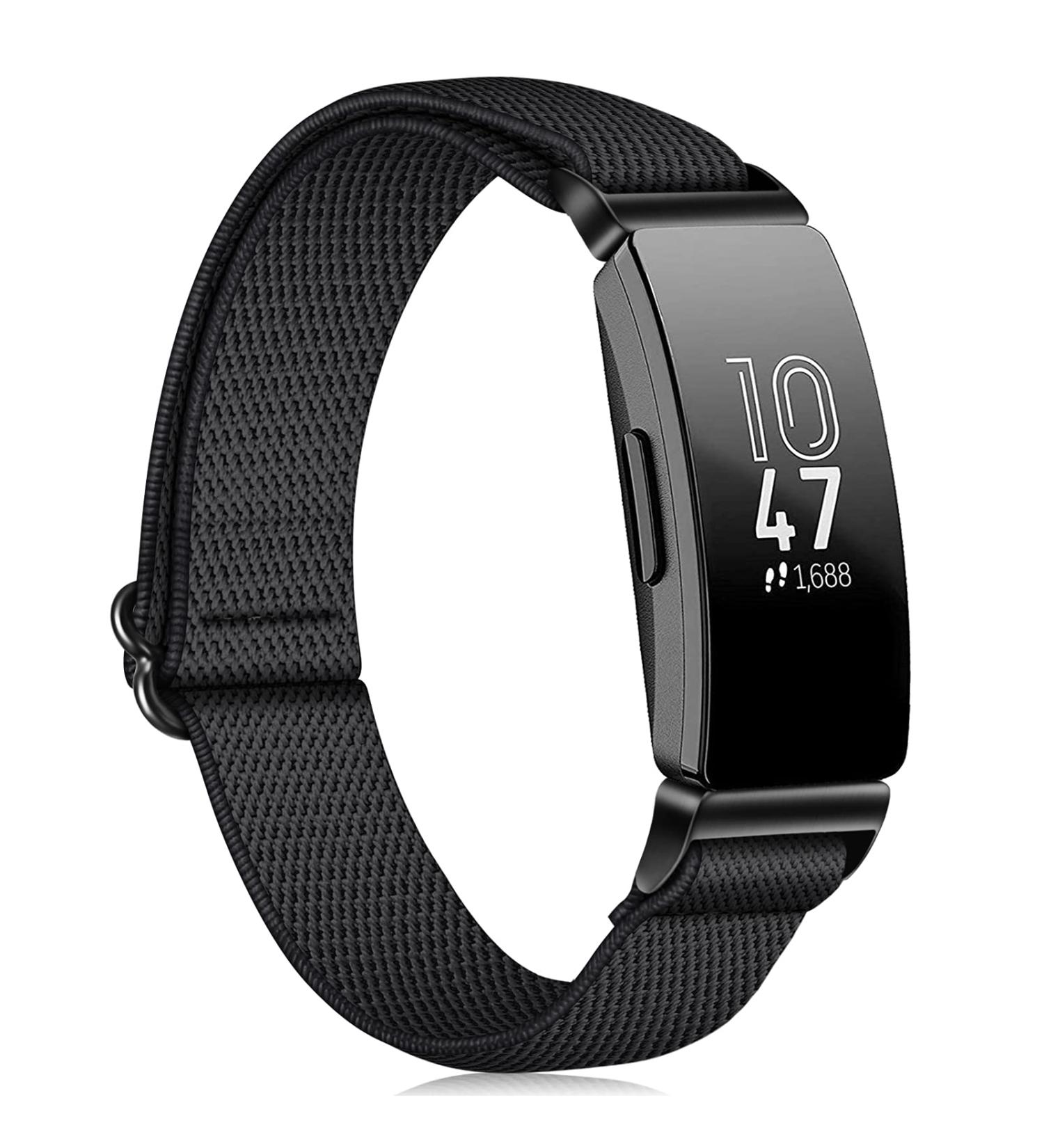 Fintie Elastic Bands Compatible with Fitbit Inspire 2 / Inspire HR/Inspire  Adjustable Stretchy Nylon Loop Band Breathable Replacement Strap Accessory Wristband  Black - Buy Online on GoSupps.com