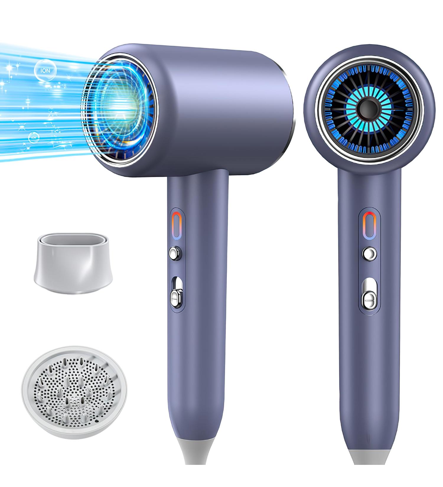 Janolty 2400W Hair Dryer with Diffuser & Nozzle | Ultra Quiet Ionic Technology | 2 Heat & 3 Speed Settings | Fast Heating & Constant Temperature - Buy Online on GoSupps.com