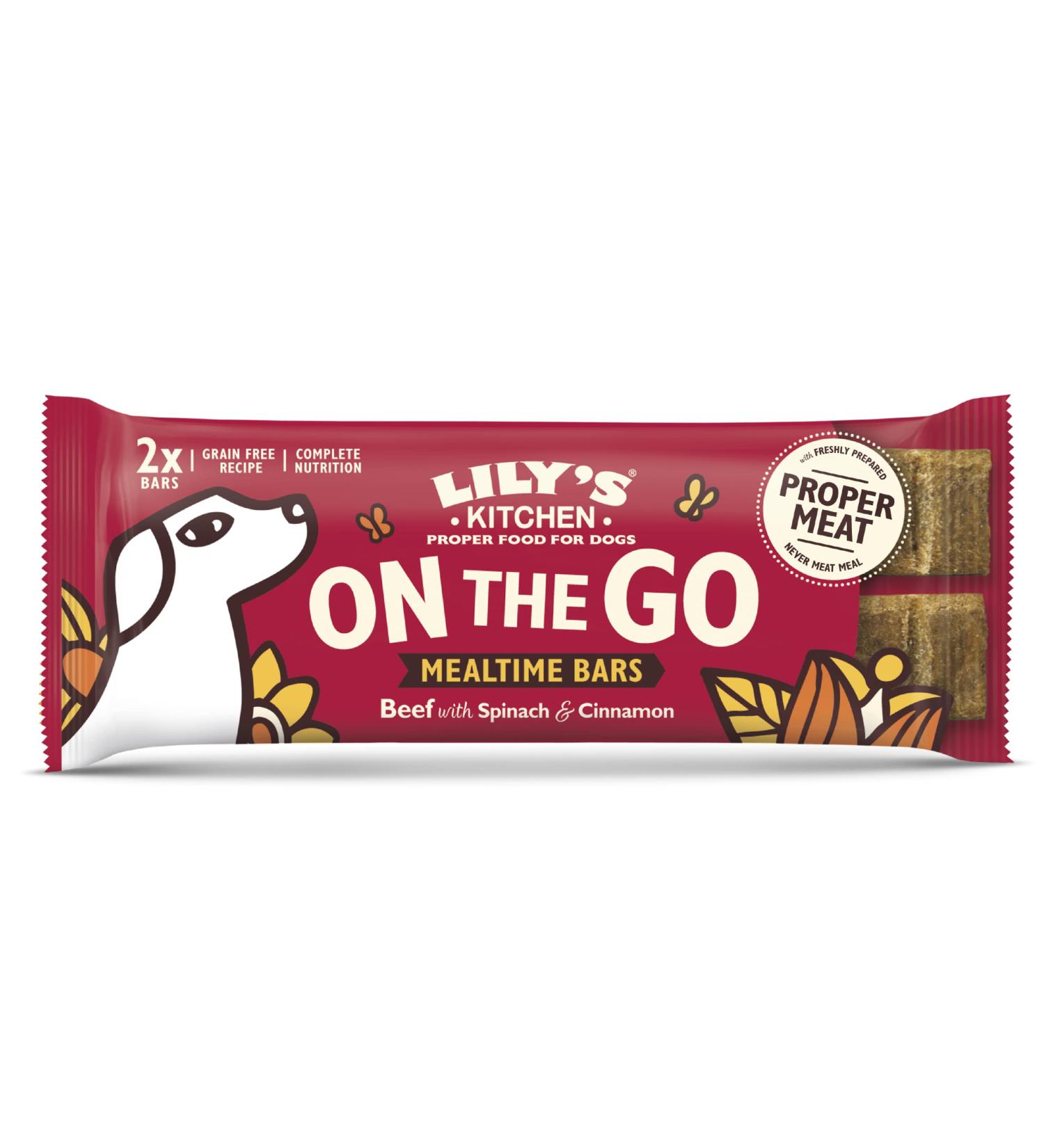 Lily's Kitchen Natural Adult Dog Treats - Beef On the Go Bars (1 Pack x 40g) - Buy Online on GoSupps.com