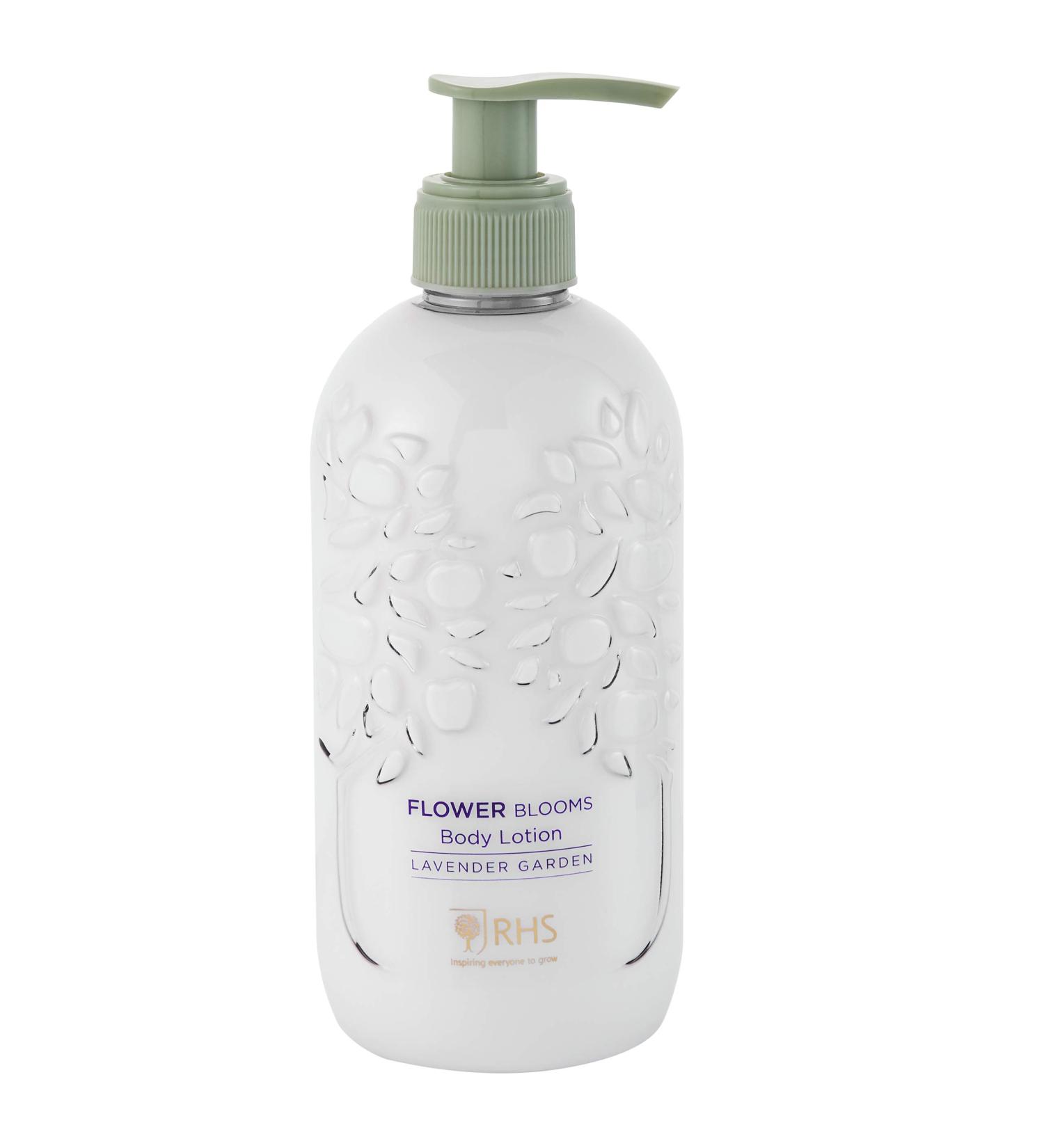 RHS Beauty Flower Blooms Lavender Garden Everyday Body Lotion Dispenser 300ml 400 ml - Buy Online on GoSupps.com