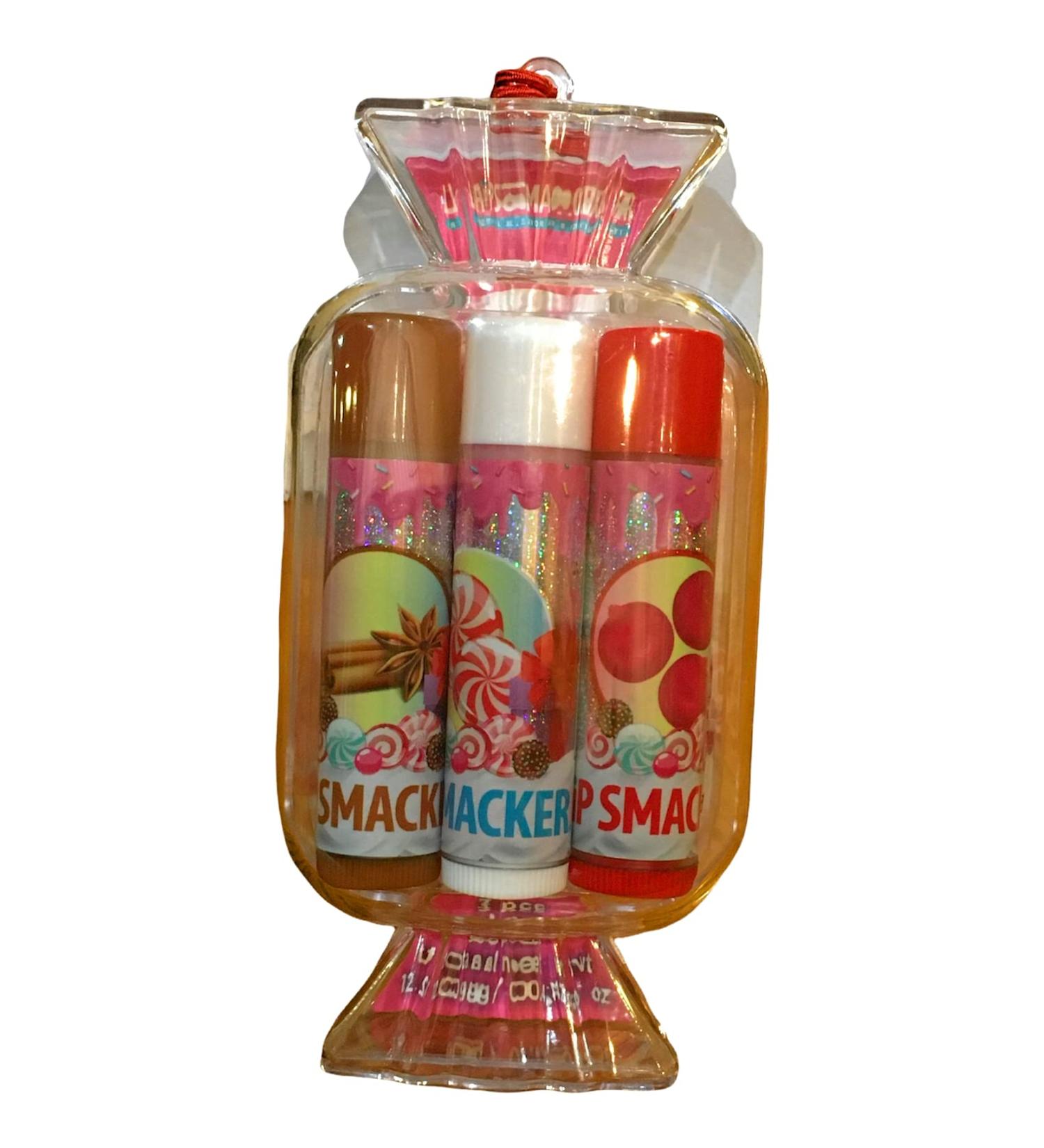 (1) Lip Smacker Best Flavor Forever Ornament in Snowflake Cinnamon Peppermint Dreams and Cranberry Icicles