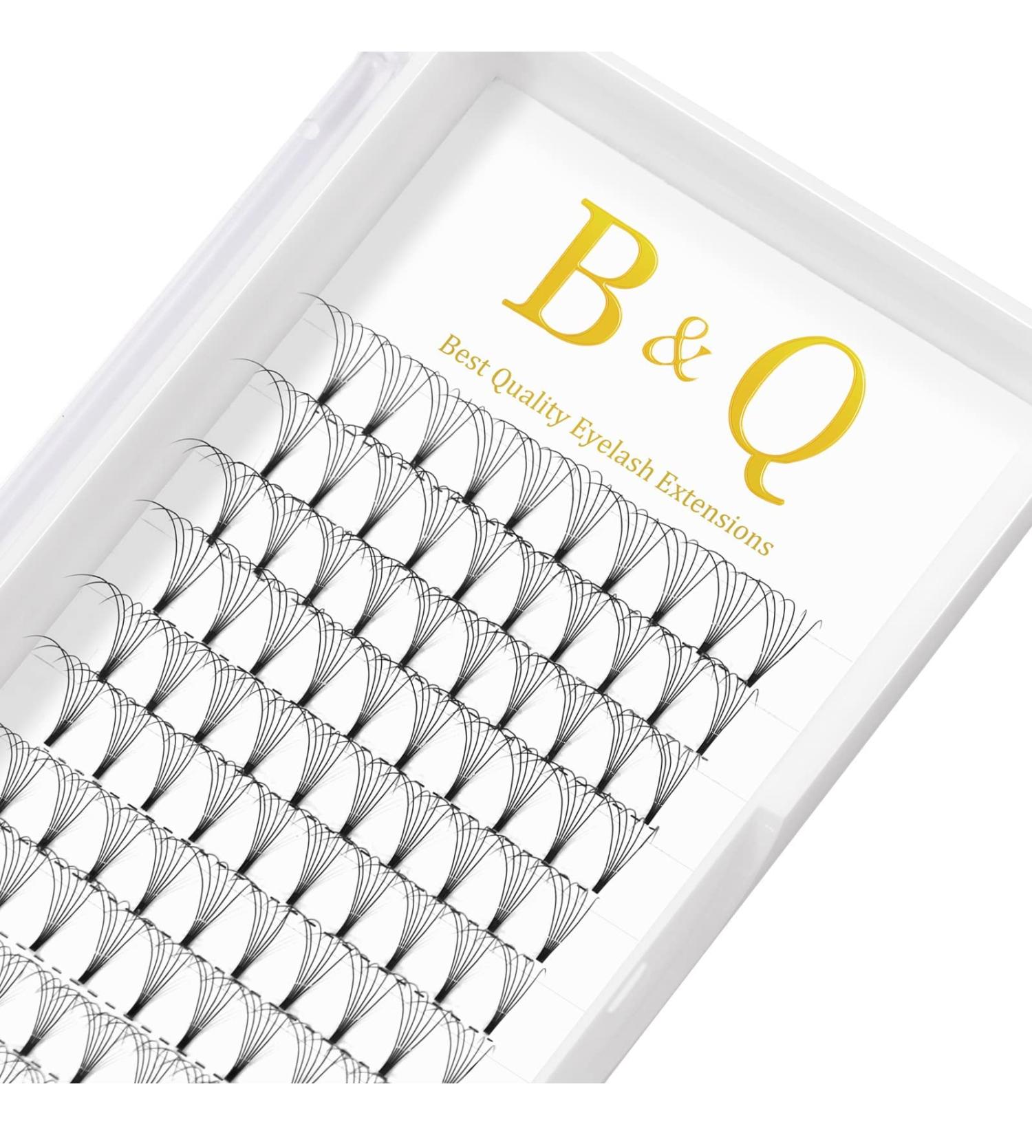 6D-D-0.07-15 Short Stem Pre-Made Russian Volume Eyelash Extensions by B&Q LASH | 6D 0.07 D 15mm - Buy Online on GoSupps.com