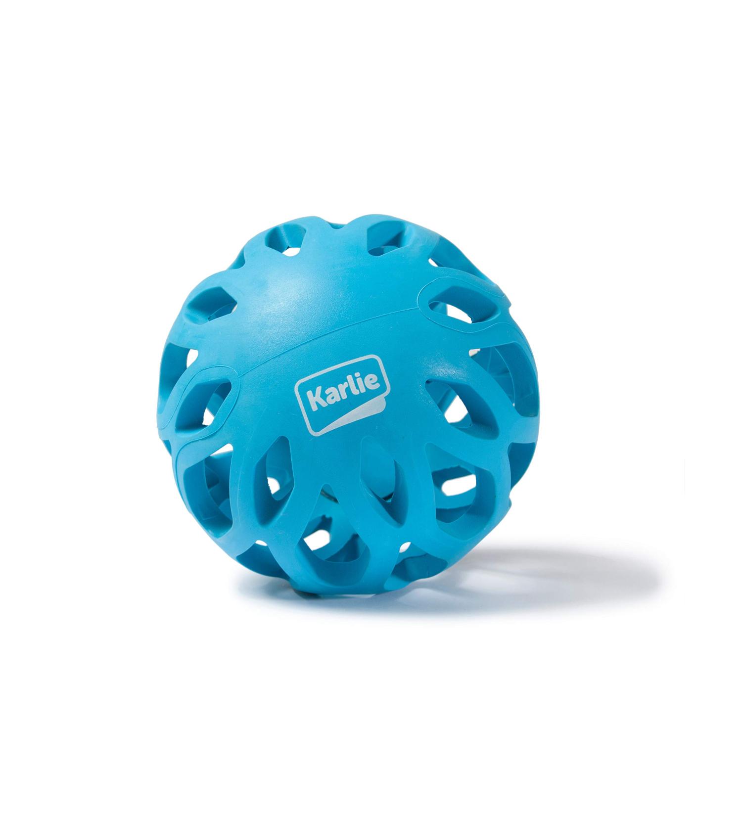 Buy Karlie Grid Play Ball - Rubber Koko 11 cm Blue | International Shipping Available - Buy Online on GoSupps.com