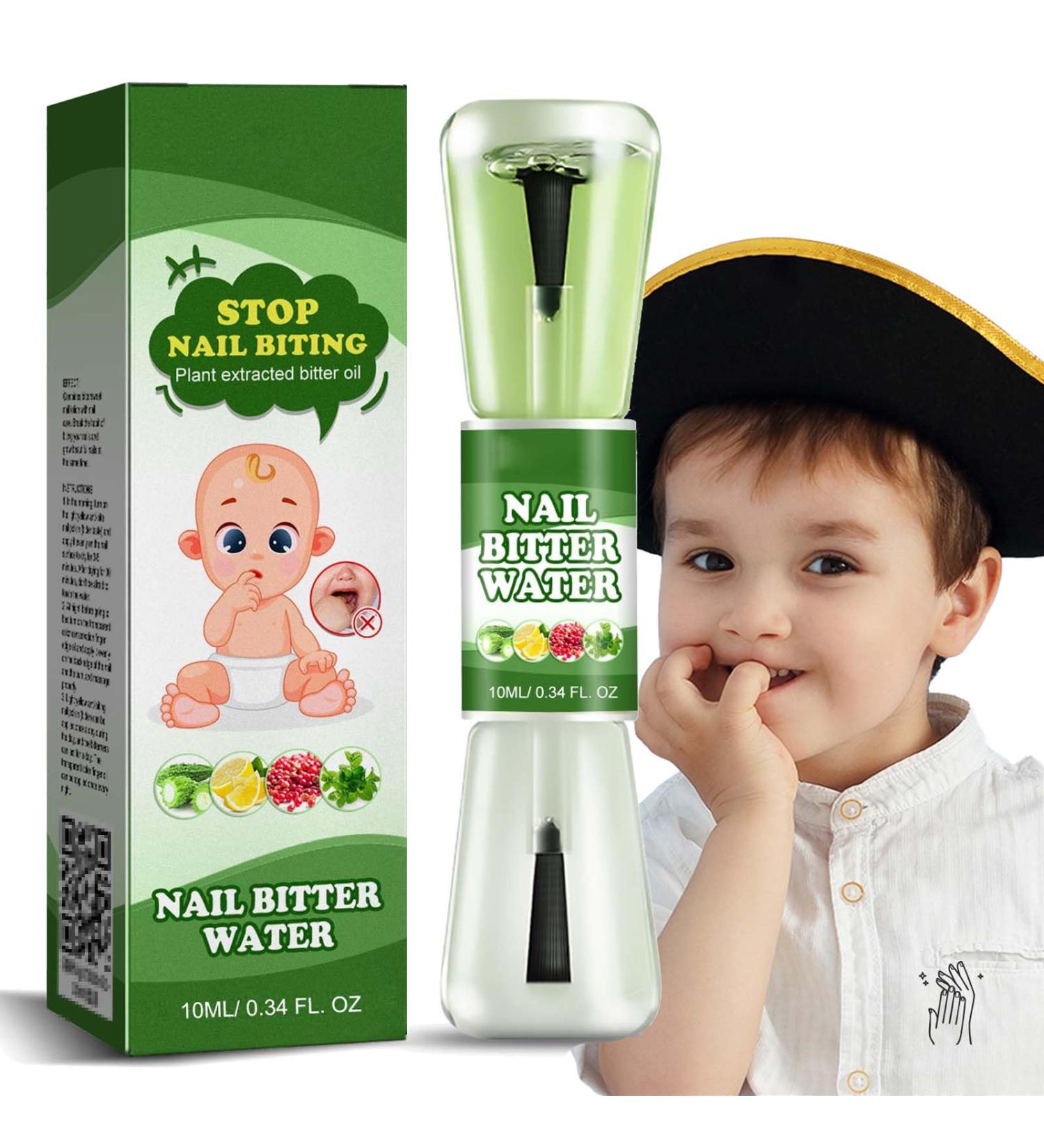 Stop Nail Biting with Double-Action Anti Nail Biting Polish - Clear Varnish for Kids & Adults Dual-Ended Stop and Grow Nail Biter Stopper - Buy Online on GoSupps.com