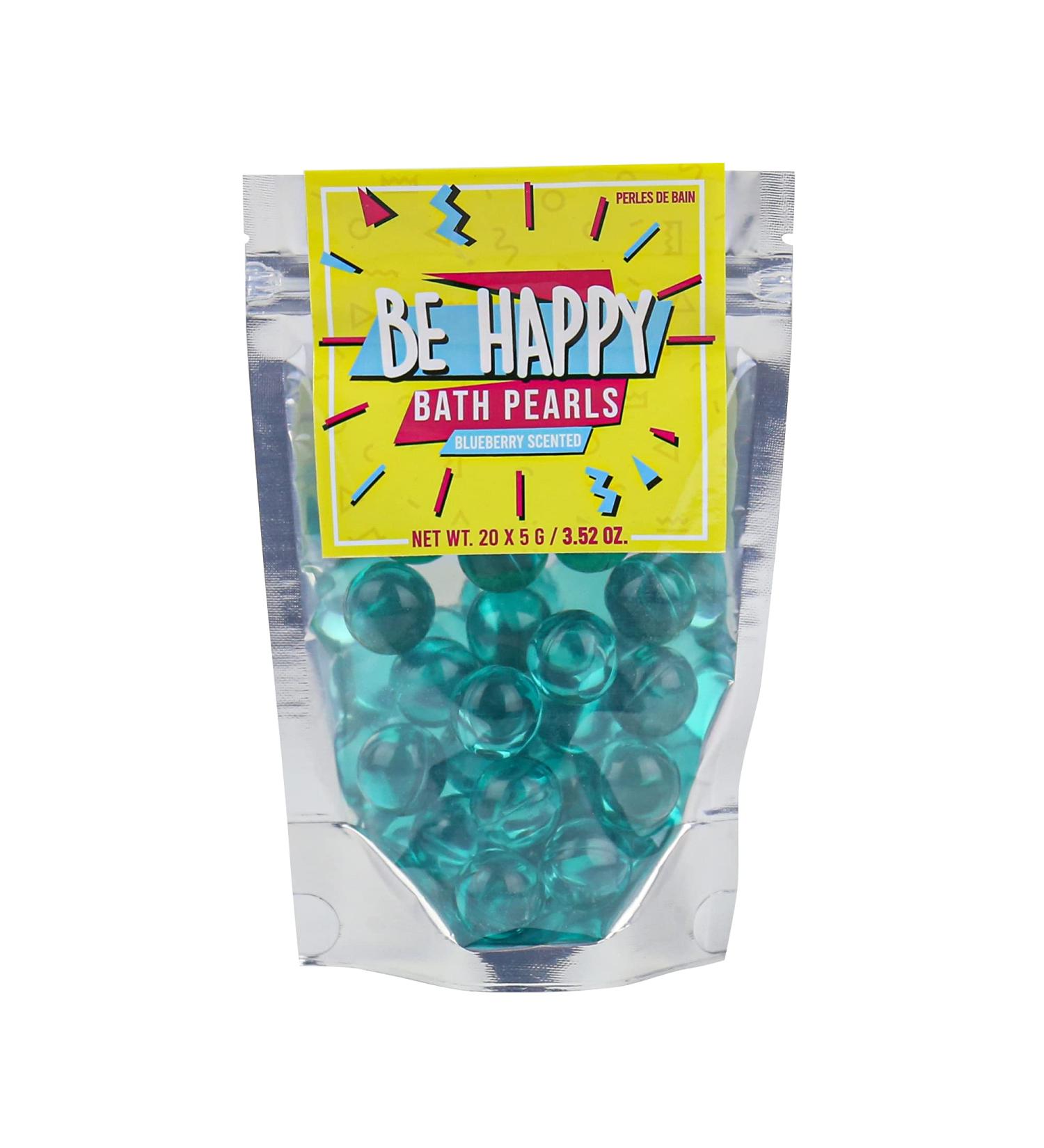 Gift Republic Be Happy Bath Pearls 20-Pack - Blueberry Scent - Buy Online on GoSupps.com