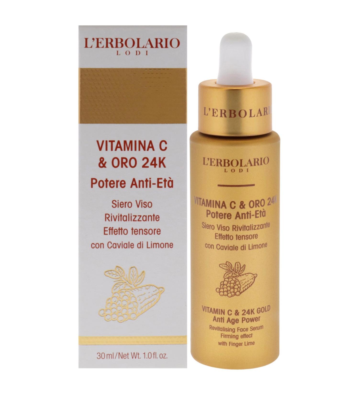 Vitamin C & 24K Gold Anti-Ageing Face Serum - Radiant Skin Youthful Glow International Shipping - Buy Online on GoSupps.com