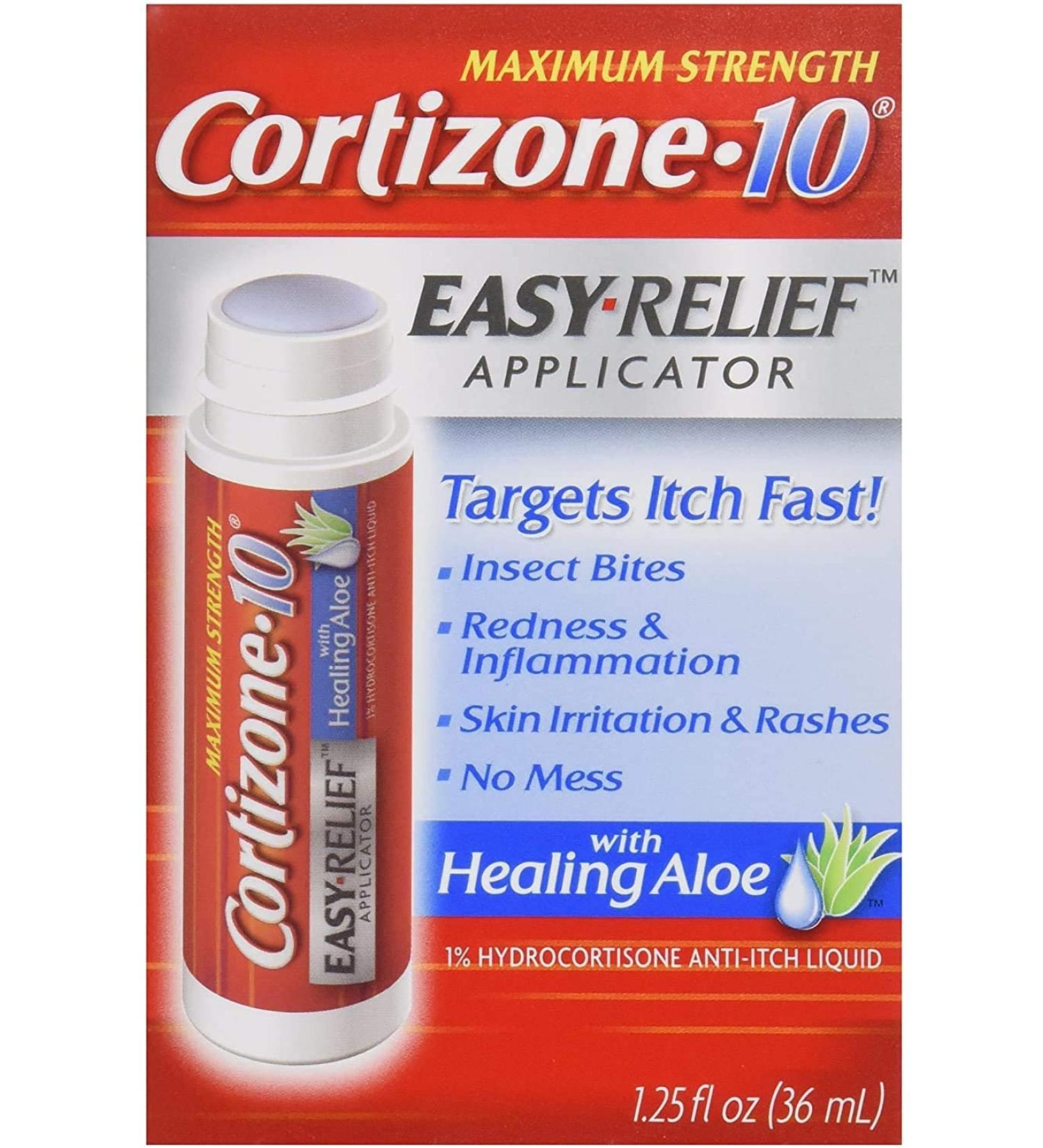 Cortizone 10 Hydrocortisone Anti-Itch Liquid 1.25 fl oz (Pack of 2)