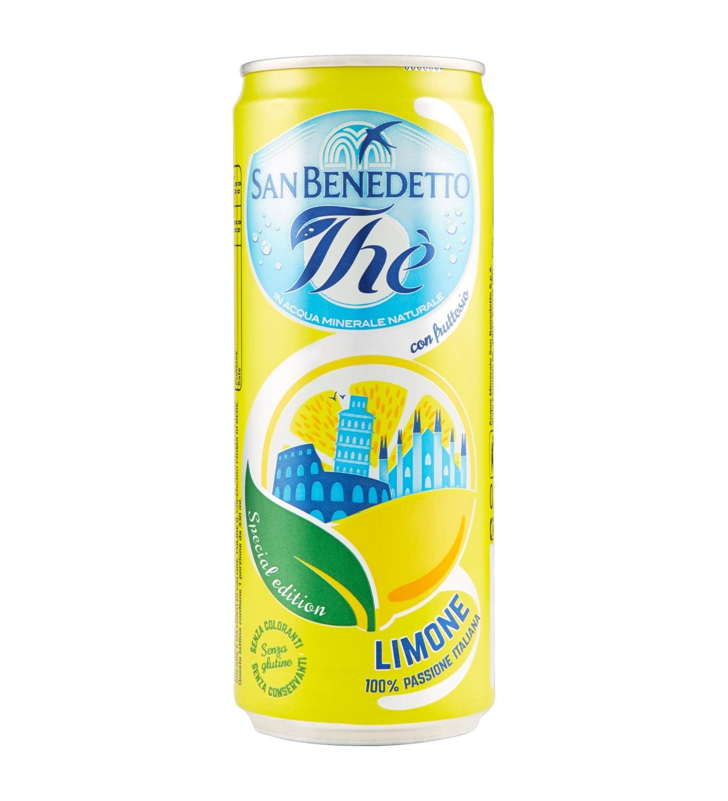  San Benedetto S.Benedetto The Lemon Can - 24 pieces of 330 ml 7900 ml  - Buy Online on GoSupps.com