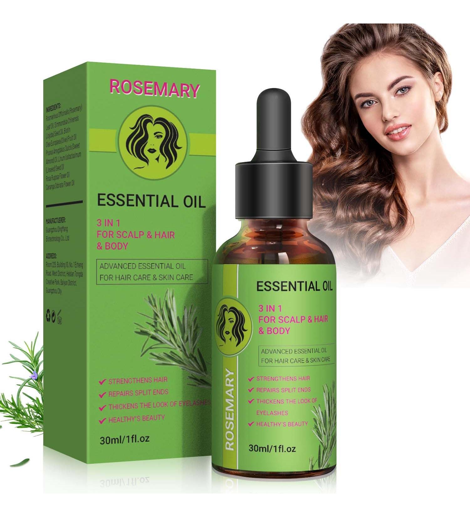 Buy 100% Pure Organic Rosemary Essential Oil for Hair Growth - Nourish Scalp & Strengthen Hair | 30ml - Buy Online on GoSupps.com