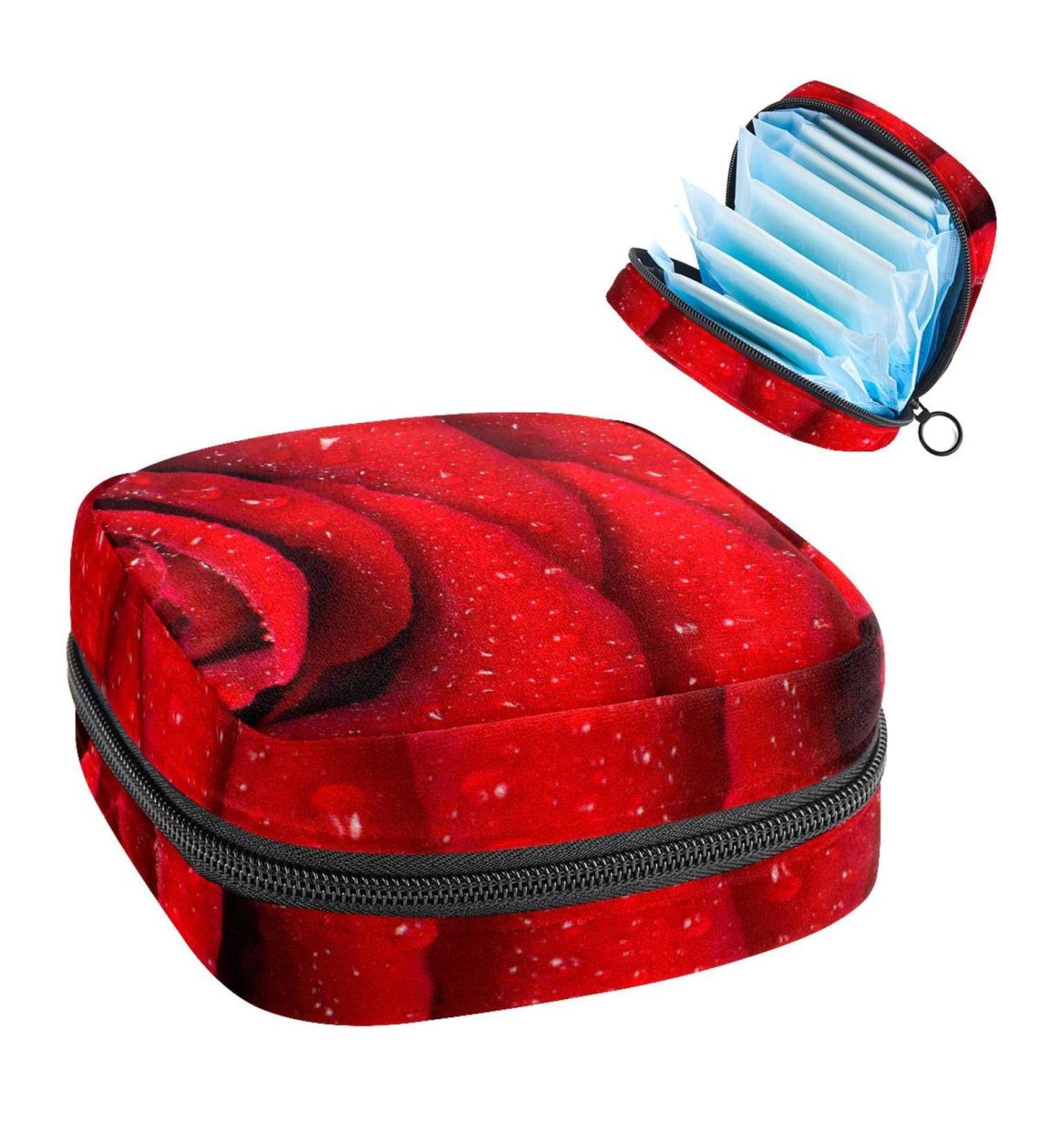 Womens Bonds Storage Pockets Stillpad Holder - Rose Print Portable Period Kit | Feminine Product Bag for Women & Girls - Buy Online on GoSupps.com