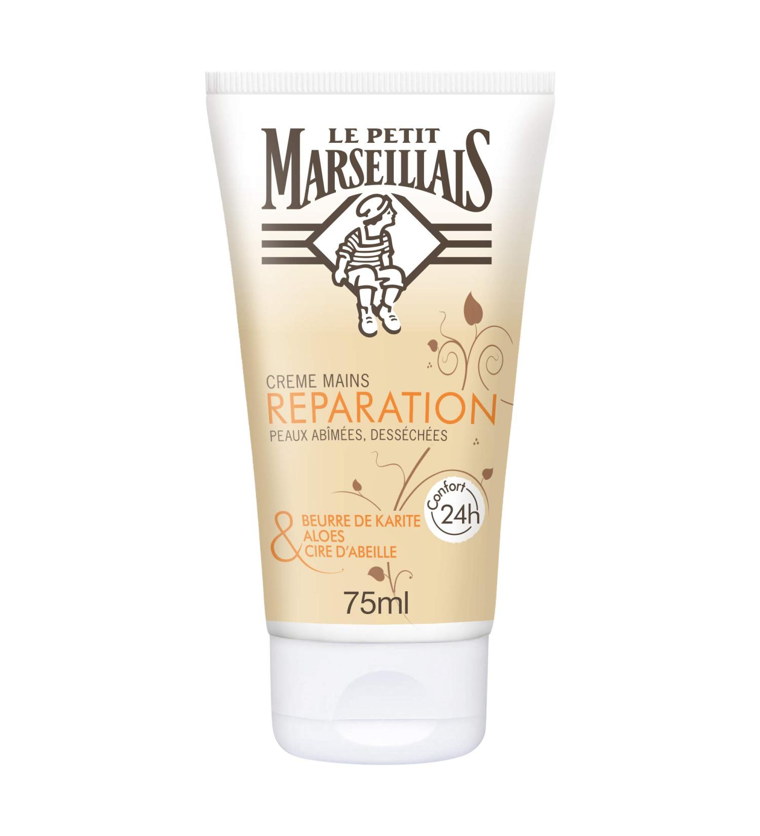 Le Petit Marseillais Repair Hand Cream for Damaged & Dry Skin - Shea Butter Aloe & Beeswax - 75ml Tube (1-Pack) | International Shipping Available - Buy Online on GoSupps.com