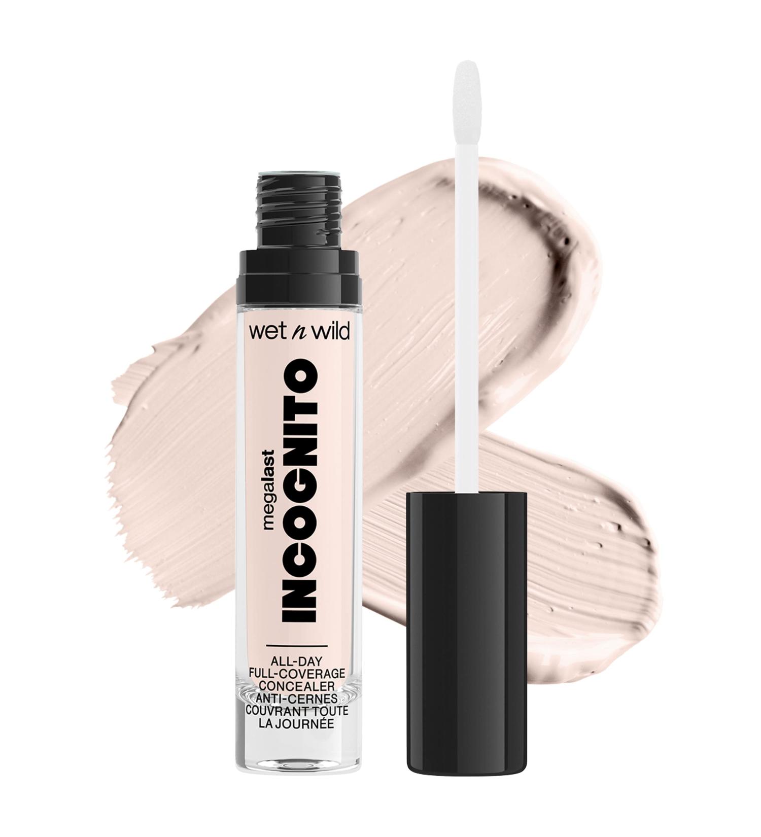 Wet 'n' Wild Megalast Incognito Full-Coverage Concealer - Fair Beige, Matte Finish with Nourishing Shea Butter - Medium-to-Full Coverage - Buy Online on GoSupps.com