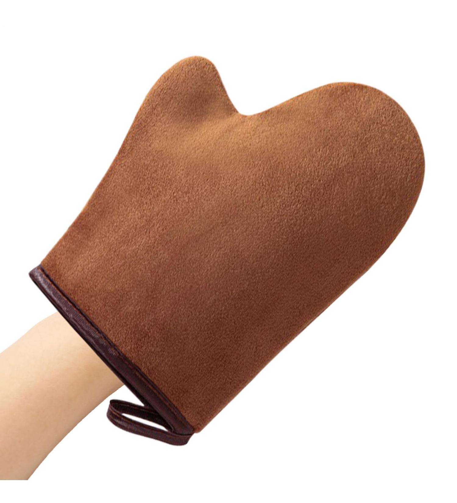 Autobronzant | Applicateur Auto-Bronzant Sans Soleil Applicateur R utilisable Lavable en Machine avec Pouce - Ultra Doux pour Visage et Corps Lotions Mousse Hommes Femmes Brun - Buy Online on GoSupps.com