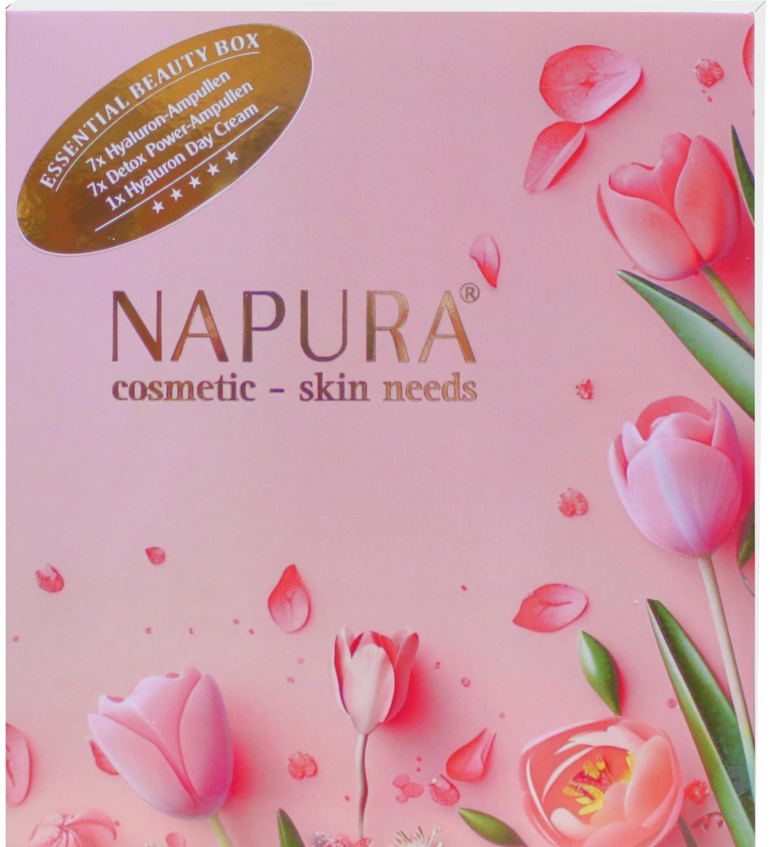  NAPURA NAPURA Beauty Box with 7 x 2ml Detox Tea Power ampoules 7 x 2ml Hyaluronic Acid Duo ampoules 50ml Hyaluron Duo Day Cream Intense Moisturizing Care Moisturizer - Buy Online on GoSupps.com