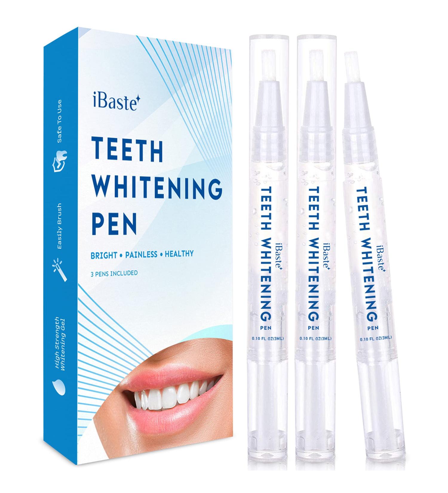Teeth Whitening Pen Set - 3 Packs | Effective, Painless, Travel-Friendly, 35% Carbamide Peroxide | Natural Mint, No Sensitivity for Sensitive Teeth - Buy Online on GoSupps.com