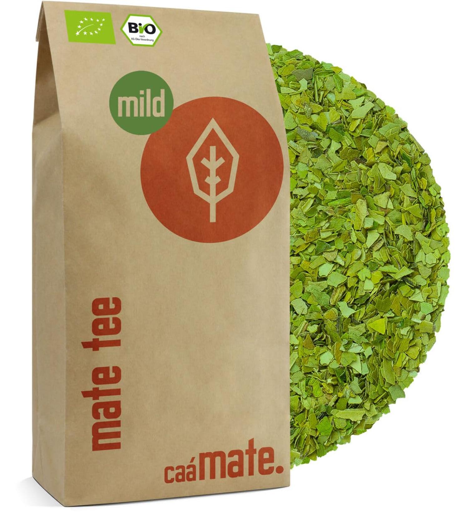 Buy Organic Mate Tea Mild 400g - Pure Fresh & Green Yerba Mate - Air-Dried Certified & Packaged in Germany - International Shipping Available - Buy Online on GoSupps.com