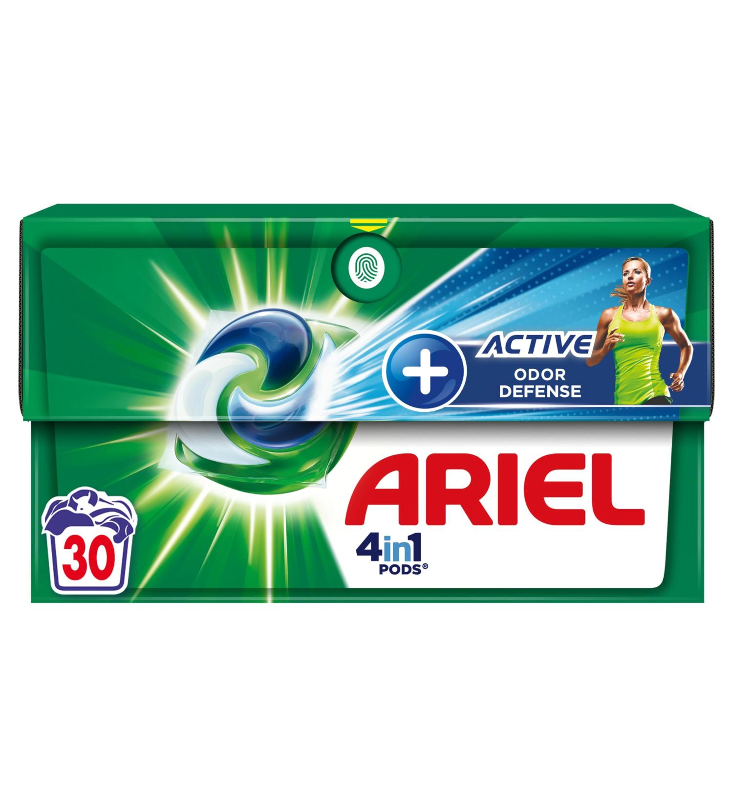 Ariel 4in1 Pods Liquid Detergent Capsules 30 Washes Touch Of Febreze Active Odor Defense Clean Fragrance 2x Longer Impec - Buy Online on GoSupps.com
