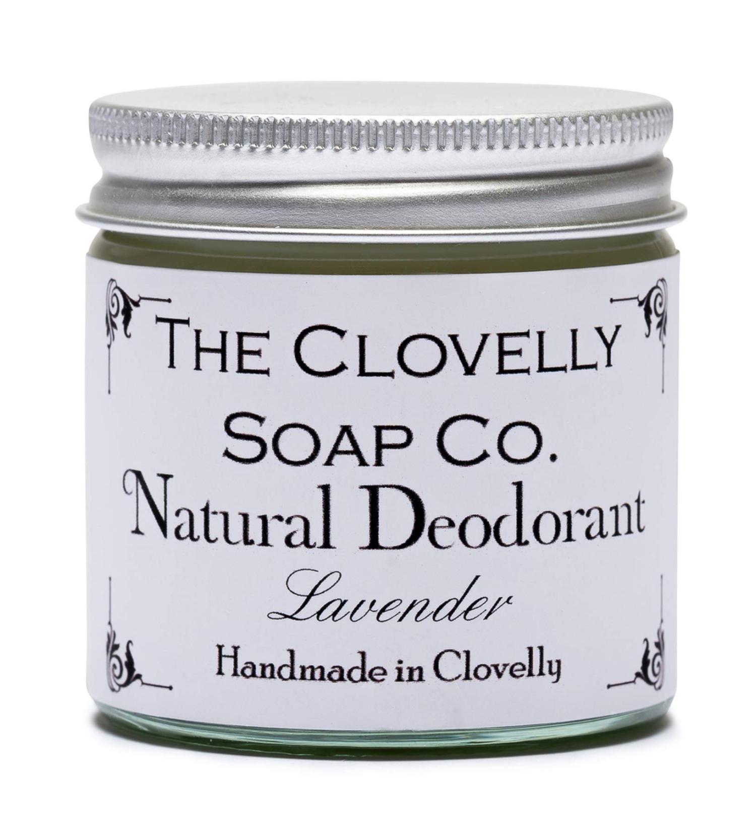 Clovelly Soap Co Natural Handmade Deodorant Balm Lavender 60g Glass Jar - Buy Online on GoSupps.com