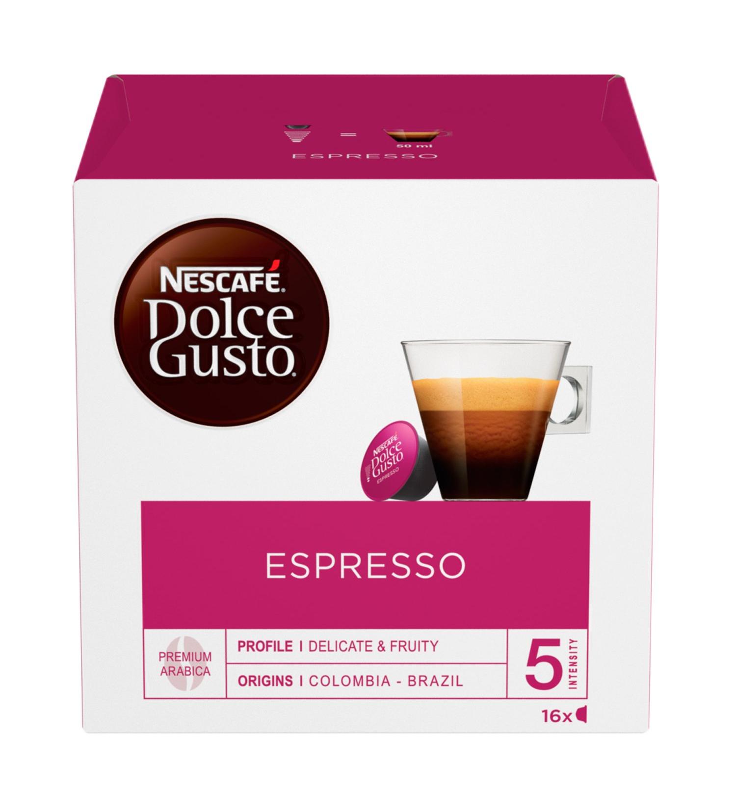  NESCAFE DOLCE GUSTO Nescaf Dolce Gusto Espresso Caff 6 boxes of 16 capsules 96 capsules - Buy Online on GoSupps.com