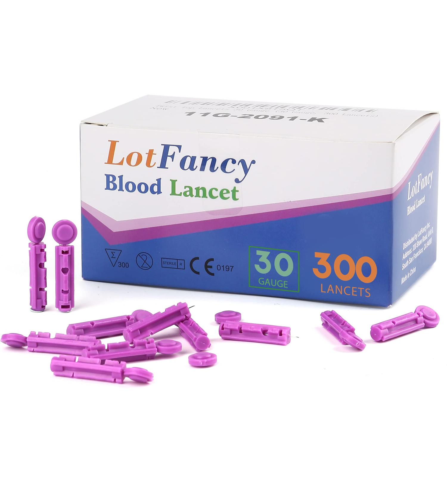 LotFancy Lancets for Diabetes Testing 30 Gauge - 300-Count Twist Top Lancets - Sterile Disposable - Pack of 1 - Buy Online on GoSupps.com