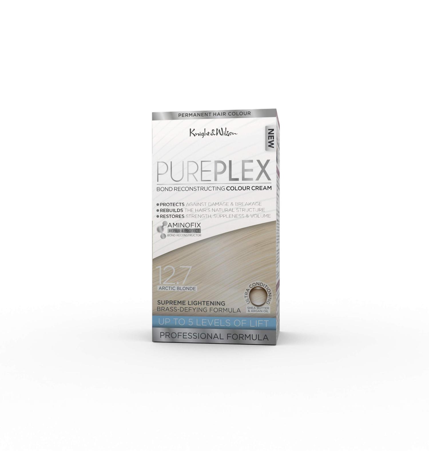 Knight & Wilson PurePlex Colour 12.7 Arctic Blonde - Ammonia-Free Brass-Defying Formula - 50ml Pack - Buy Online on GoSupps.com