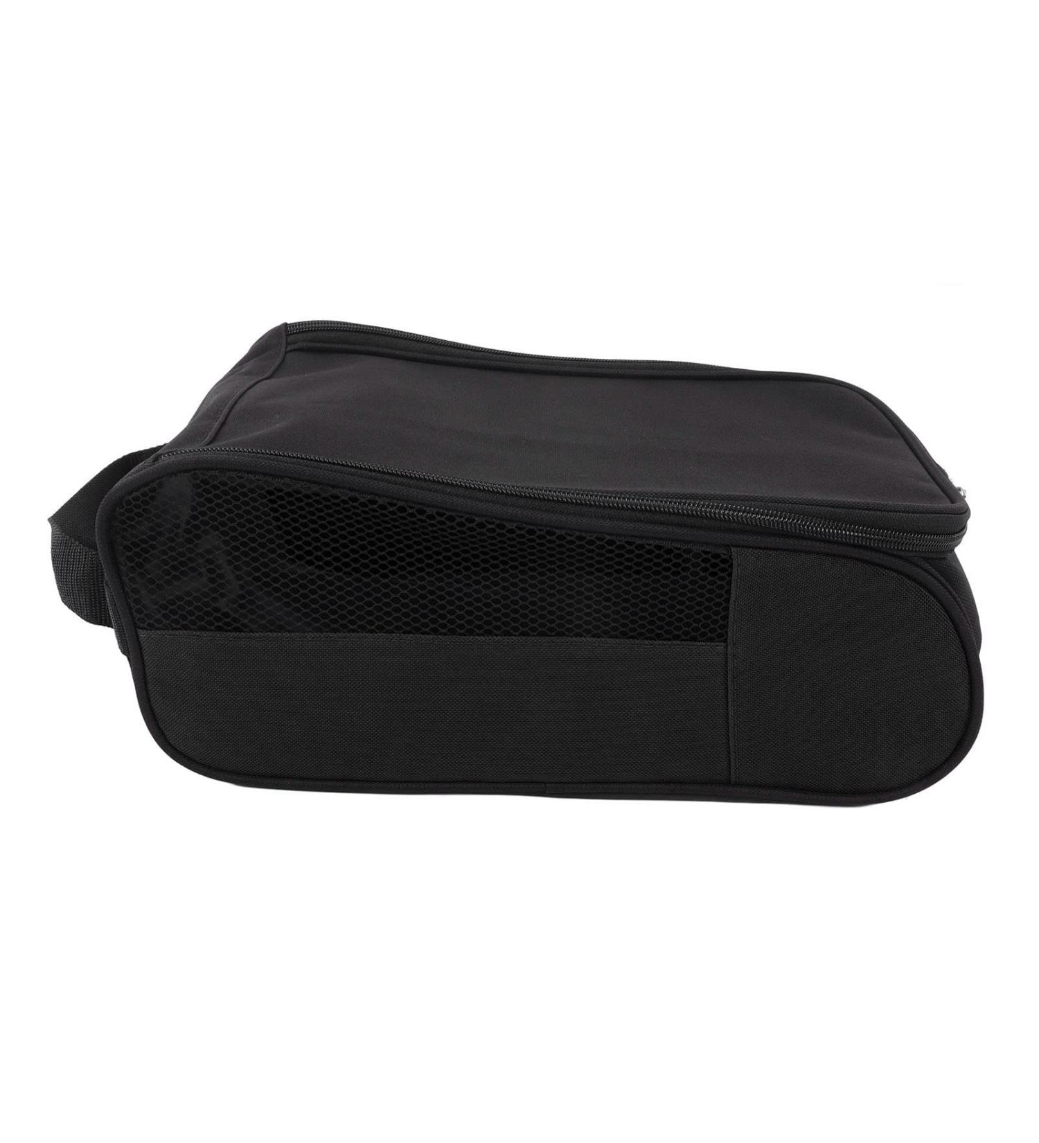Premium Foldable Golf Shoe Travel Bag Splash-Proof Dustproof Scratch-Resistant Breathable | Ideal for Golf Exercises & Leisure Sports (Black) - Buy Online on GoSupps.com