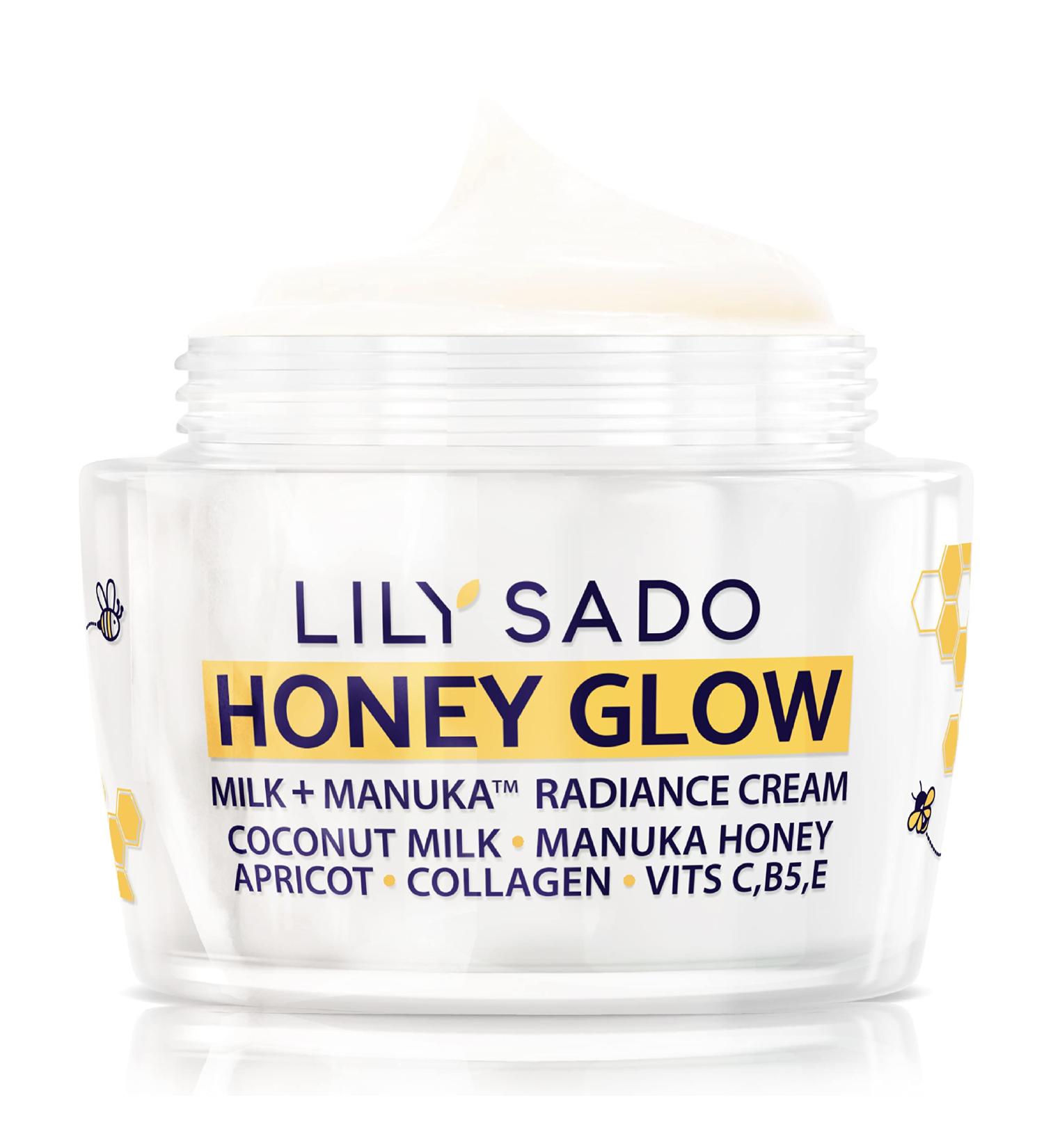 LILY SADO Milk+Manuka Honey Glow Collagen Radiance Cream 2 oz - Anti Aging Moisturizer with Manuka Honey, Apricot & Sodium Hyaluronate - Combat Fine Lines & Wrinkles - Buy Online on GoSupps.com