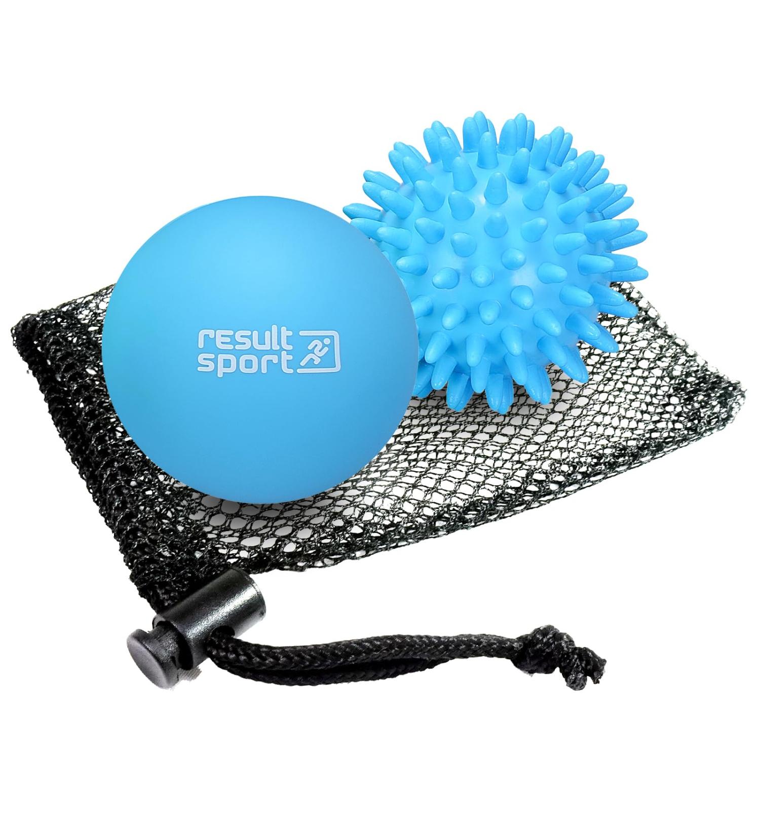 Resulting Lacrosse & Hedgehog Ball Massage Set for Plantar Fasciitis | Deep Tissue Foot & Trigger Point Relief - Blue - Buy Online on GoSupps.com