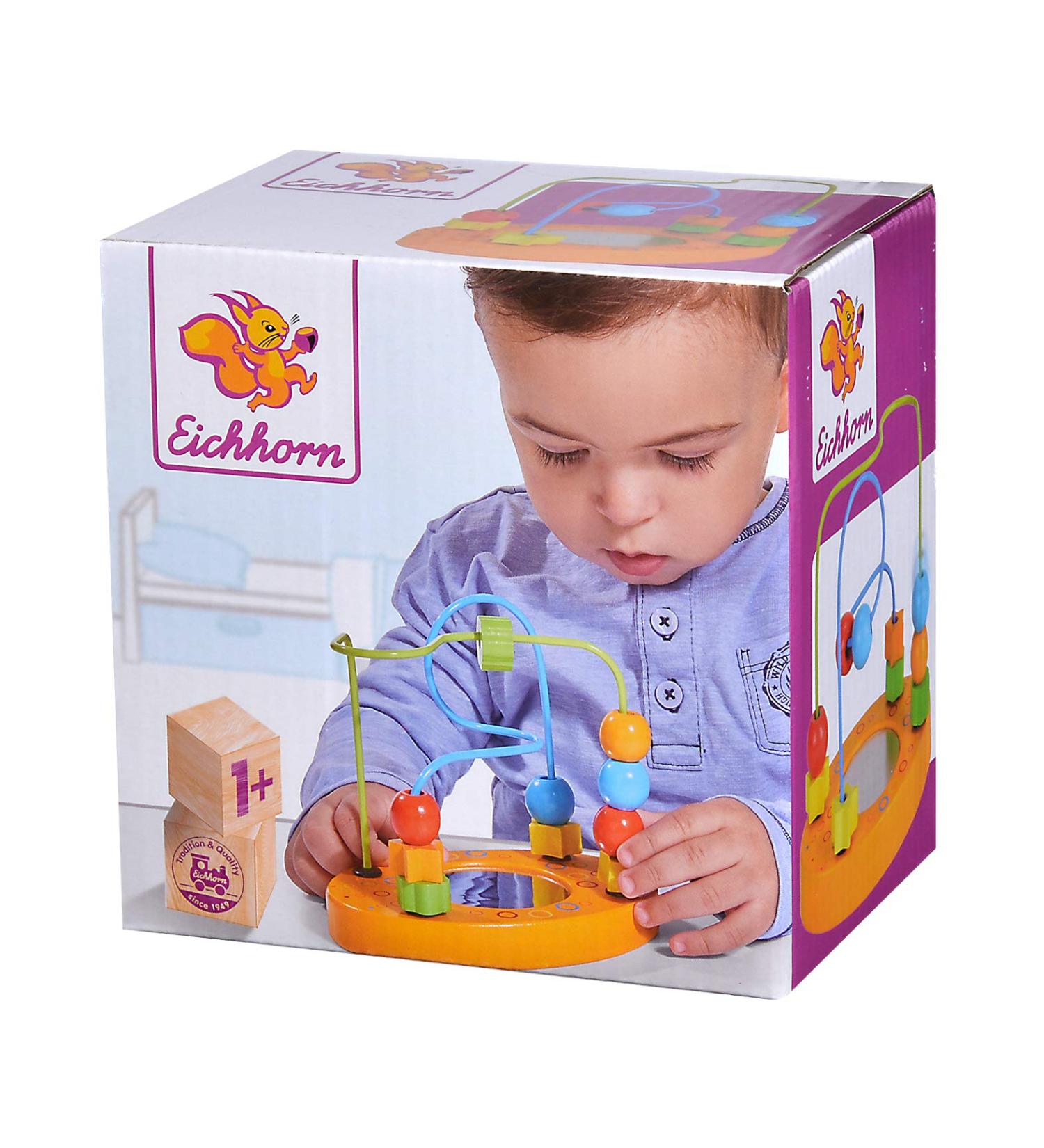 Eichhorn Motor Skills Loop with Mirror | 2 Loops & Various Elements | 9x14x14cm - International Shipping Available - Buy Online on GoSupps.com