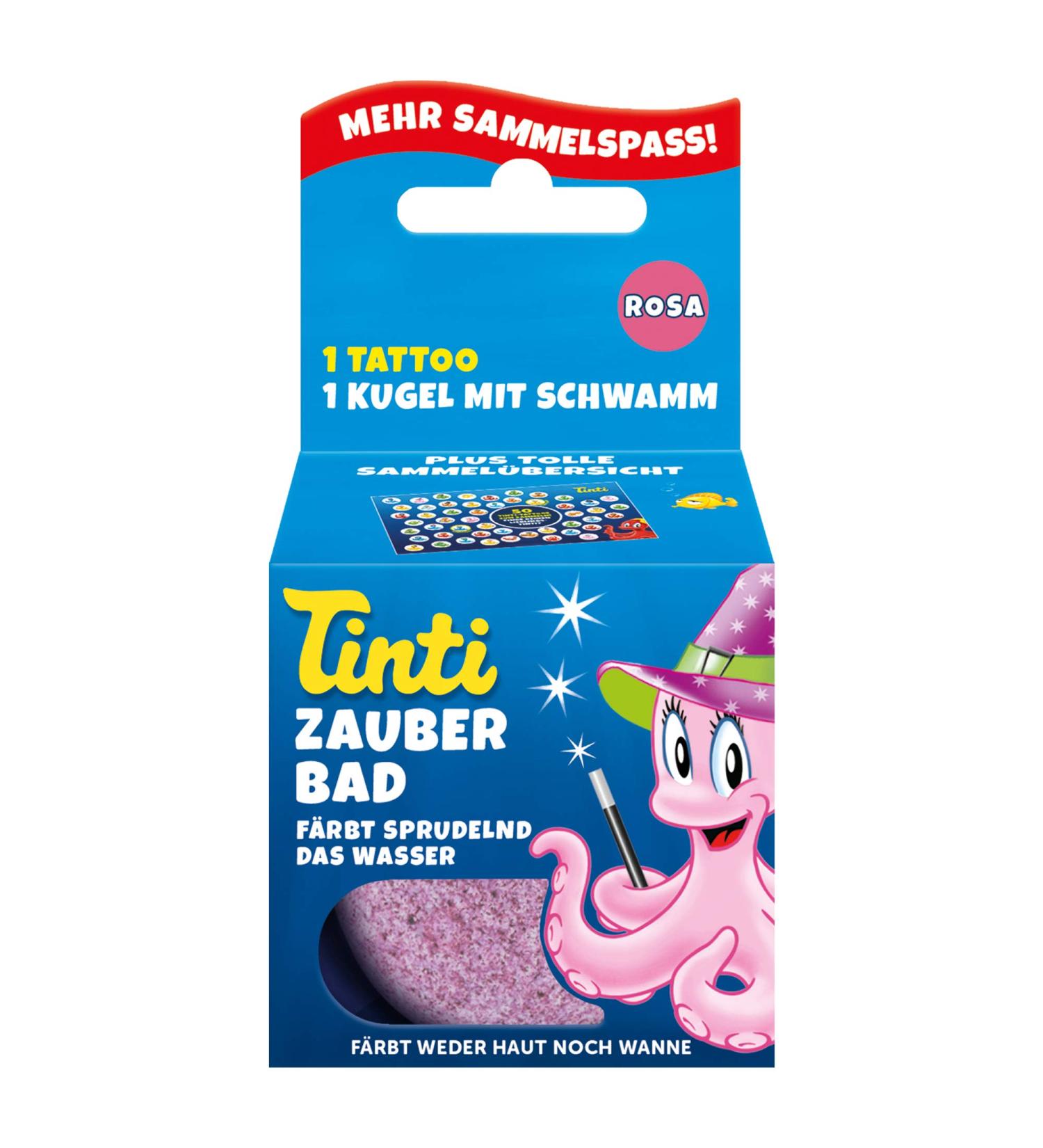 Tinti Magic Bath Pink - Fizzy Bath Bomb with Surprise | 1 Pack for Fun Bath Time | Shop Internationally - Buy Online on GoSupps.com