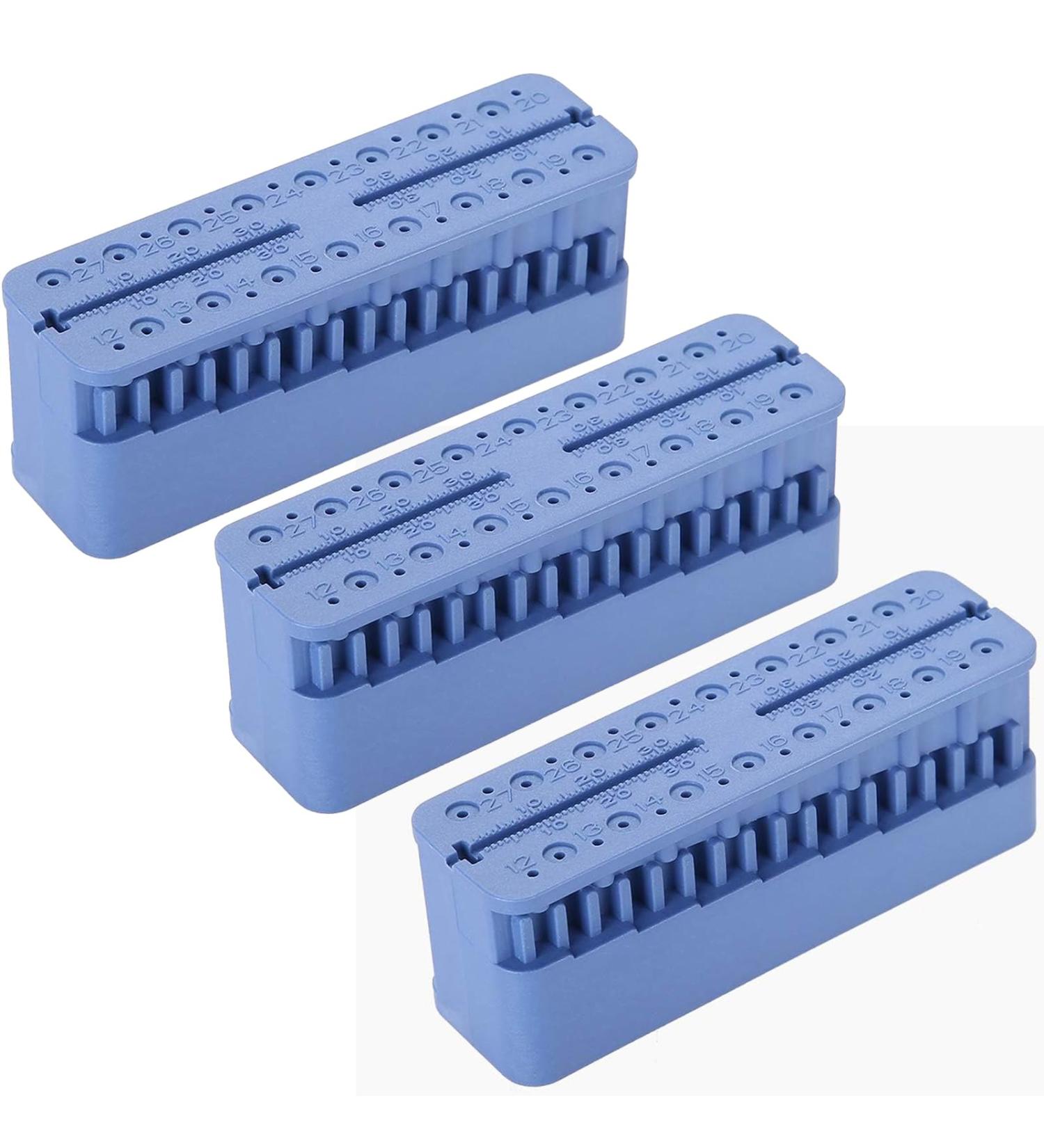 Bceer Dental Endodontic Measuring Tools Holder - Autoclavable Endo File Block Ruler in Dark Blue | International Shipping Available - Buy Online on GoSupps.com