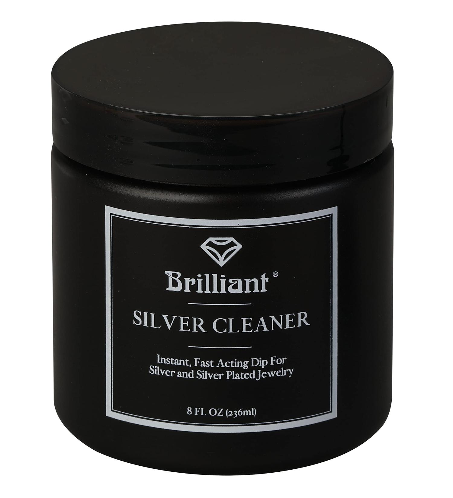 Brilliant Silver Dip Cleaner - Black 8 Oz | Fast & Effective Jewelry Cleaner - Buy Online on GoSupps.com