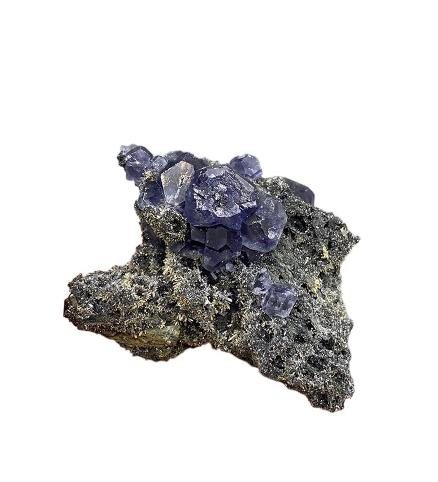 Natural Crystal Rough Natural Polyhedral Tanzanite Blue Purple Fluorite Cluster Mineral specimens Gem Level Stones and Crystals (Size : 9) - Buy Online on GoSupps.com