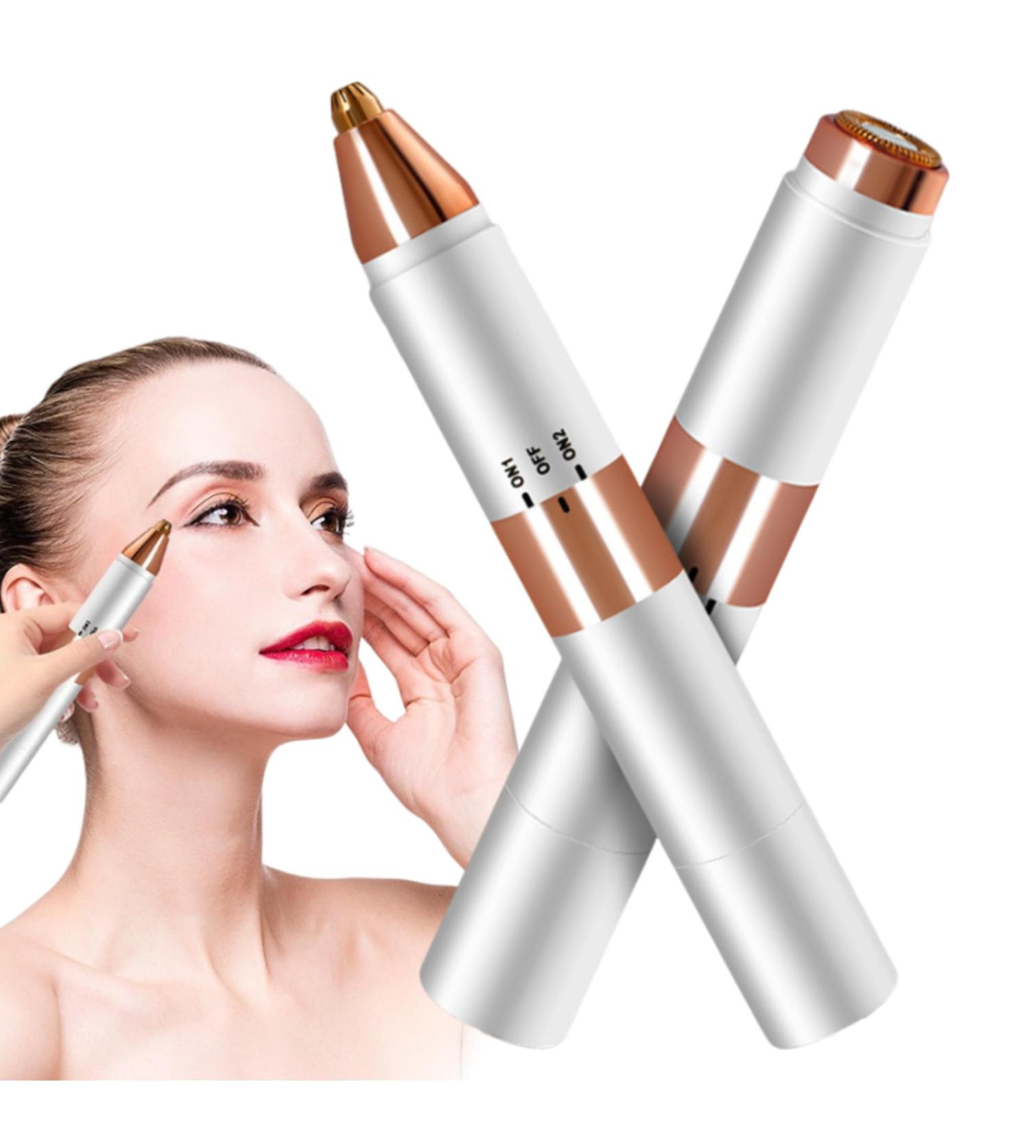 Bewinner 2in1 Mini Facial Hair Removal for Women Compact Portable Facial Shavers Multifunctional Fast Nose Hair Trimmer for Men and Women