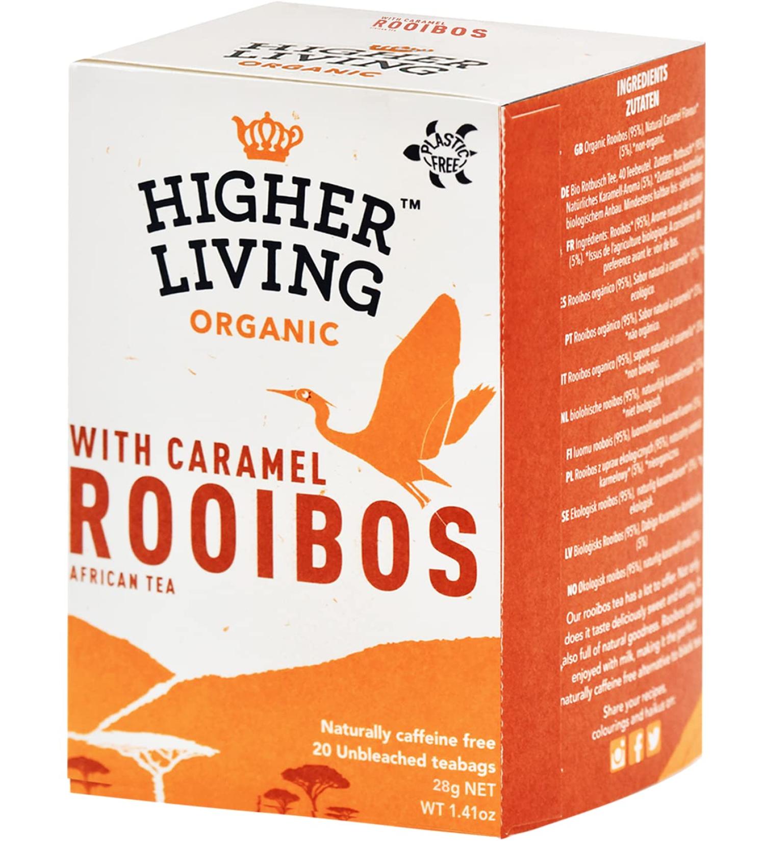  Higher Living Higher Living Rooibos Caramel Tea Bags Pack of 20 - Buy Online on GoSupps.com