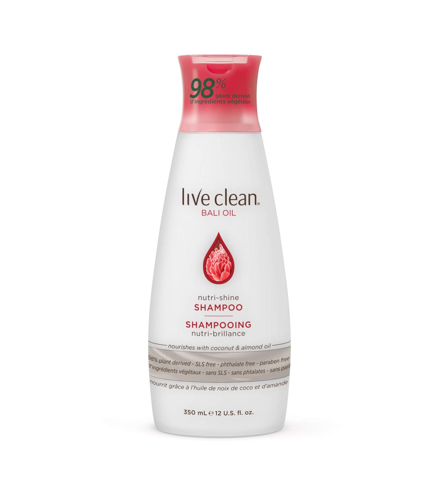 Buy Live Clean Bali Oil Nutri-Shine Shampoo 350ml | Nourishing & Moisturizing | International Shipping Available - Buy Online on GoSupps.com