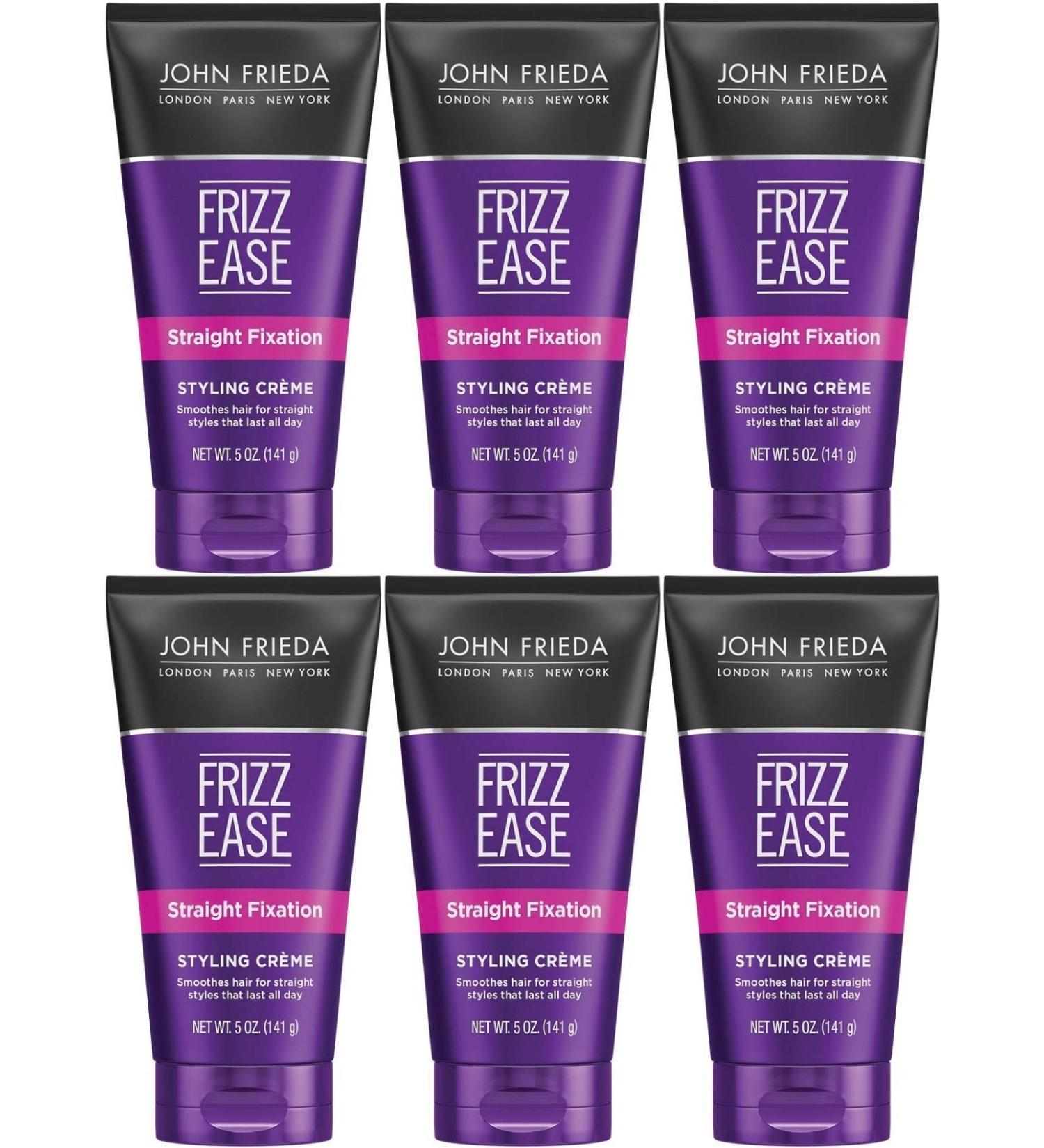 John Frieda Frizz-Ease Straight Fix Styling Cream 5 Ounce (145ml) (6 Pack) 5 Ounce (Pack of 6)