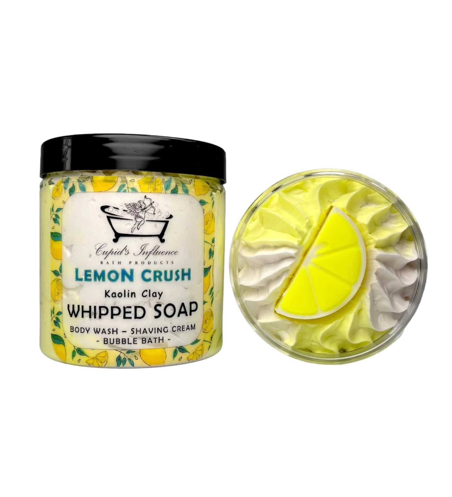 Whipped Soap | Luxurious Kaolin Clay Body Wash | Shower Fluff | Shaving Foam | Shower Cream | Bubble Bath | Handmade Soap | Shower Whip | Seasonal Gifts | Stocking Fillers (LEMON) - Buy Online on GoSupps.com
