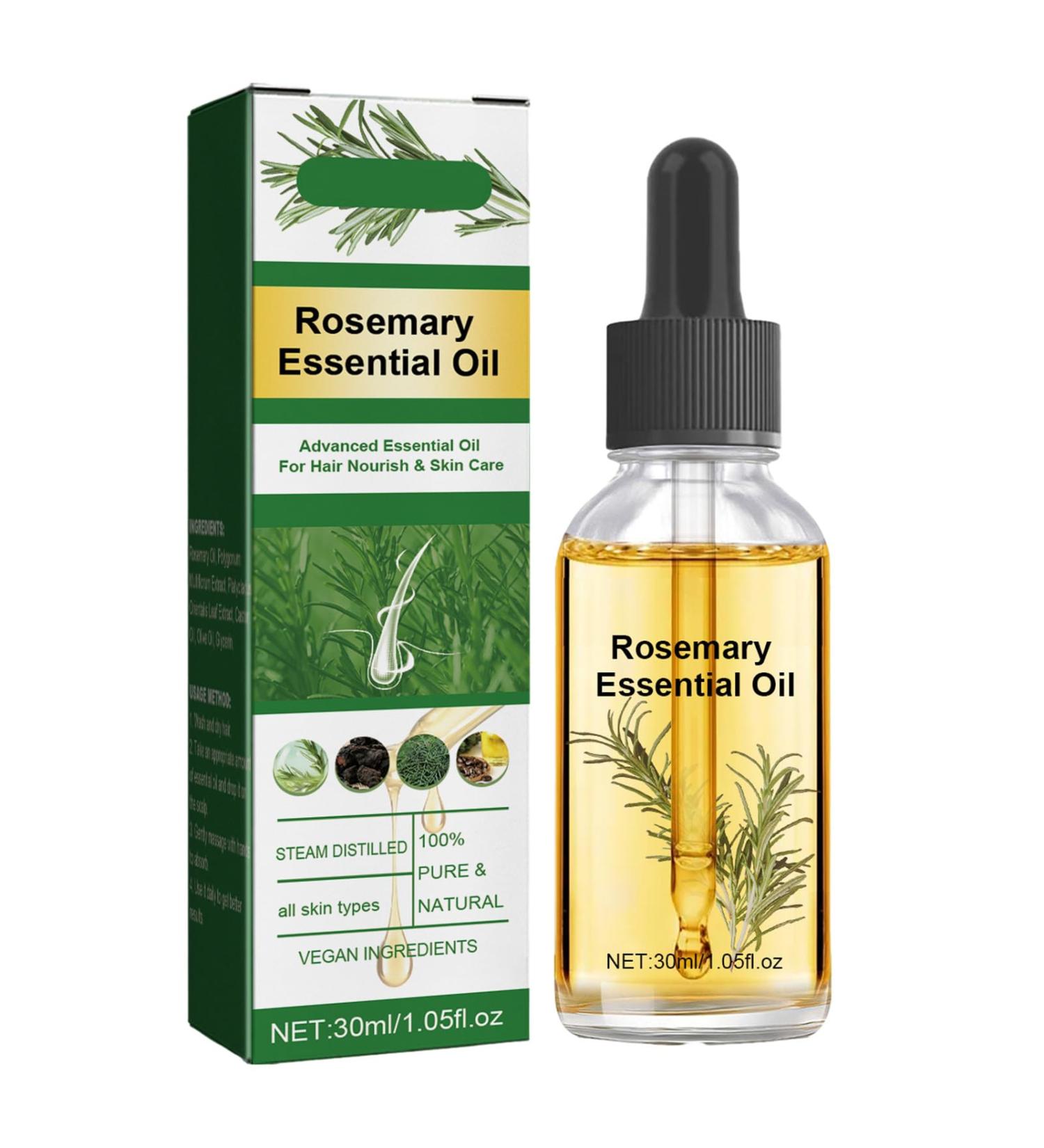  Fecfucy Rosemary Hair Oil | Organic Rosemary Essential Oil Serums | 30ml Hair Oil for Split Ends and Dry Scalp Hair Growth Oil for Fecfucy - Buy Online on GoSupps.com