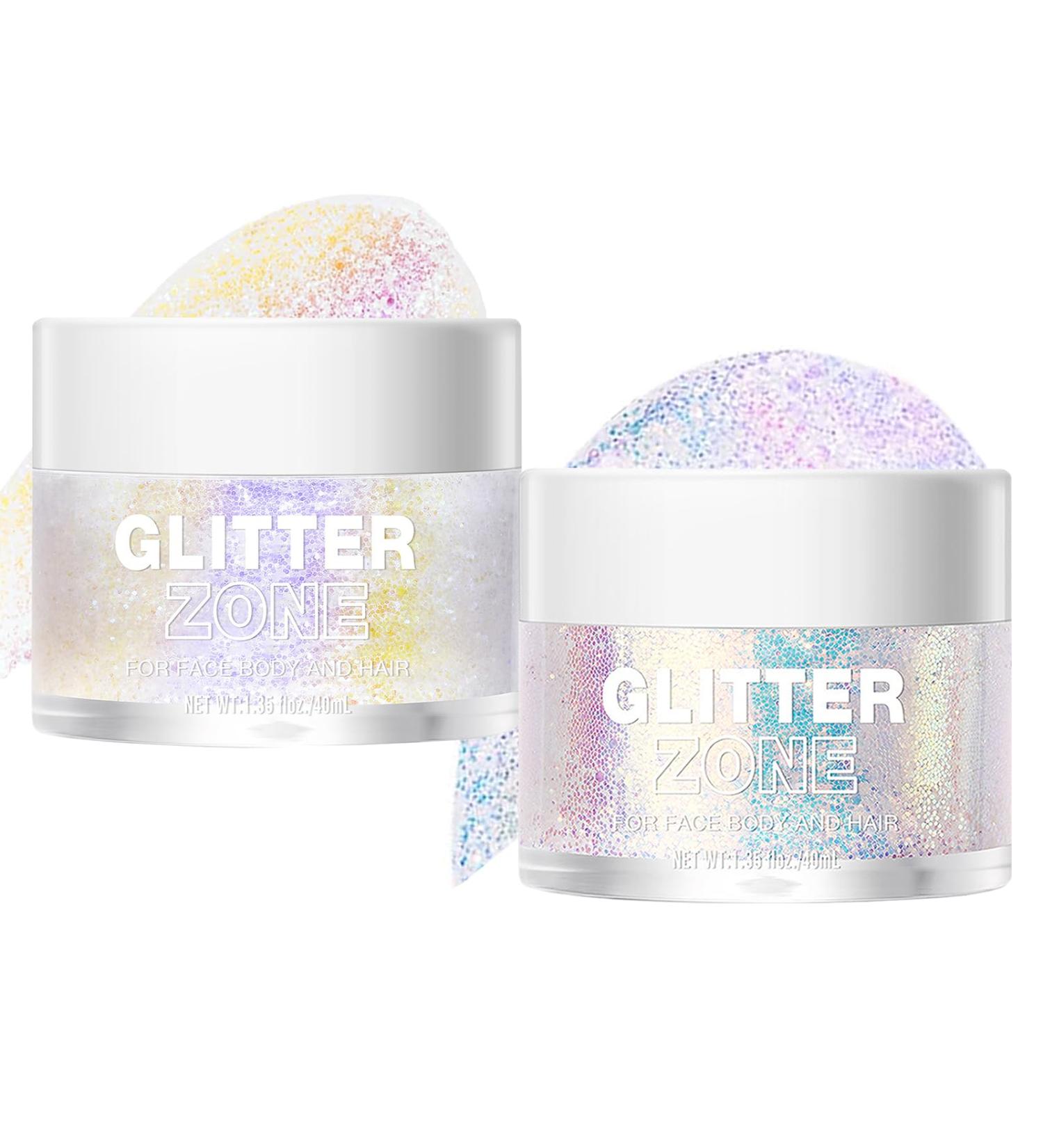 Buy Body Glitter Gel 40ml - Chunky Glitter & Sequins for Hair Face & Body - Pink & Purple Festival Makeup - Buy Online on GoSupps.com